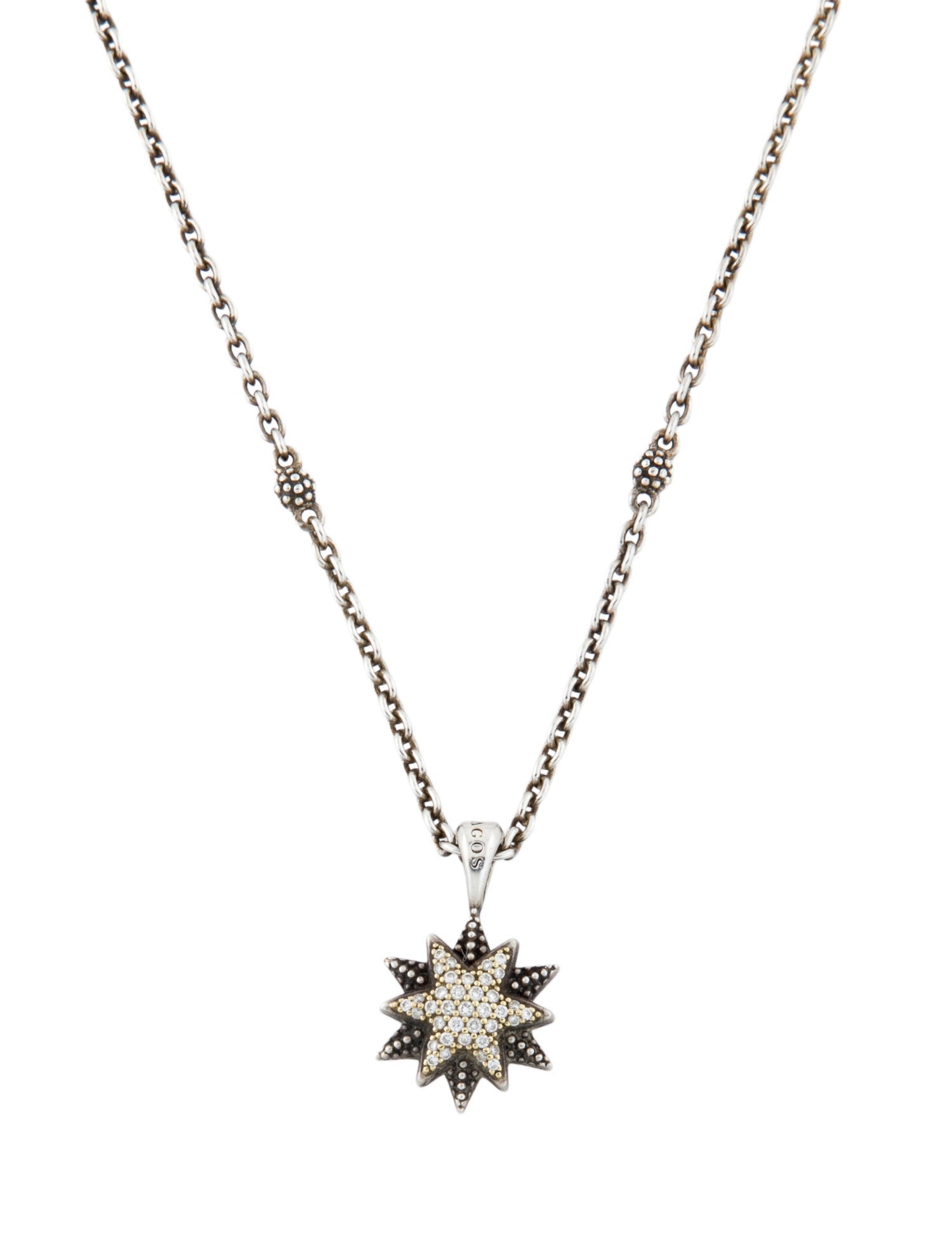 Lagos Diamond Star Pendant Necklace