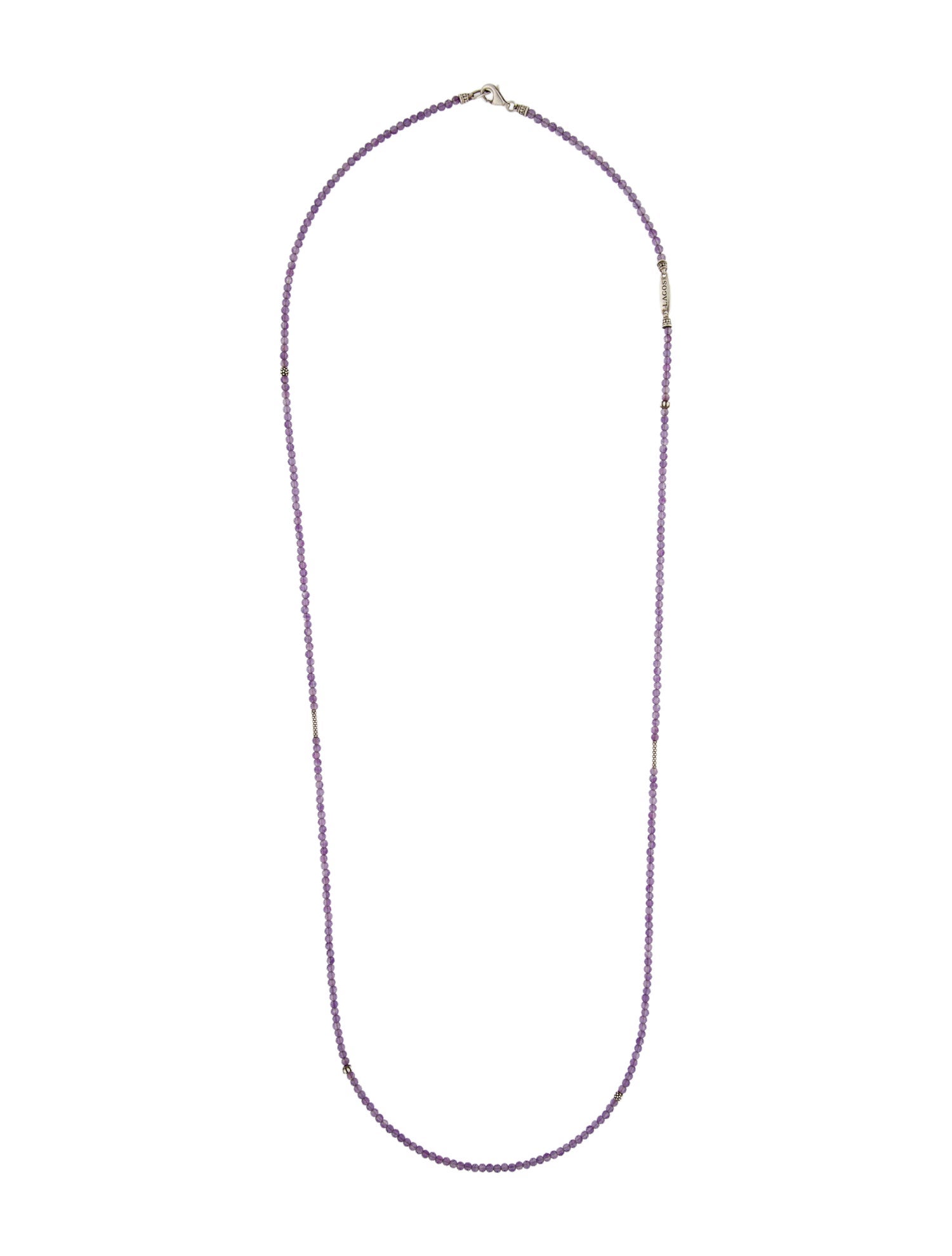 Lagos Amethyst Bead Necklace