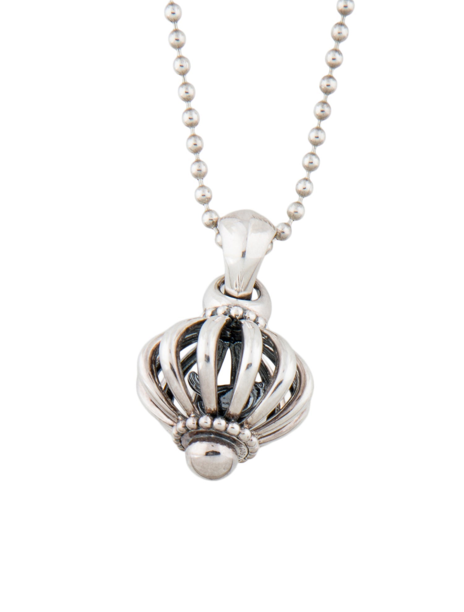 Lagos Bird Cage Pendant Necklace