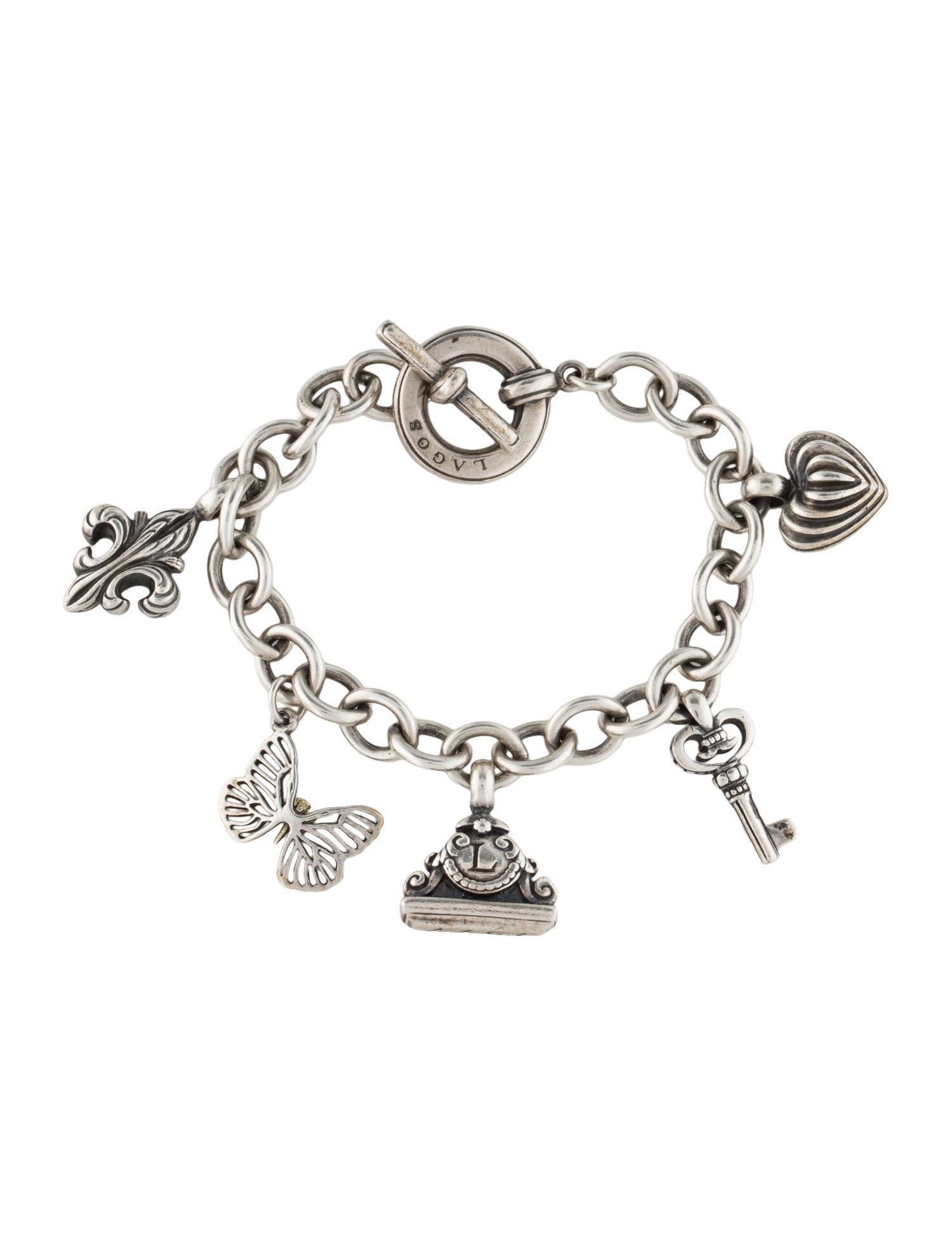 Lagos Two Tone Charm Bracelet