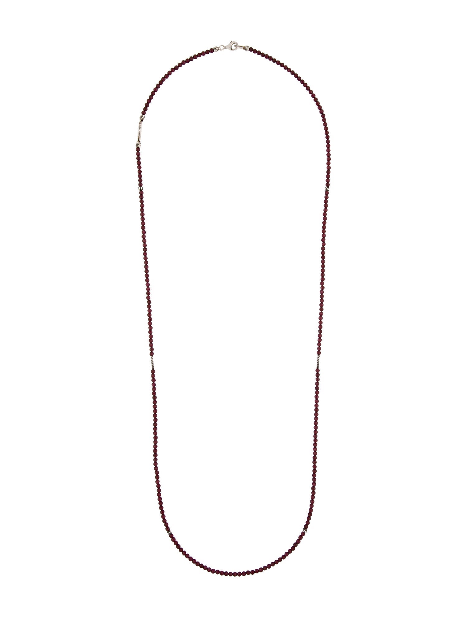 Lagos Rhodolite Bead Strand Necklace