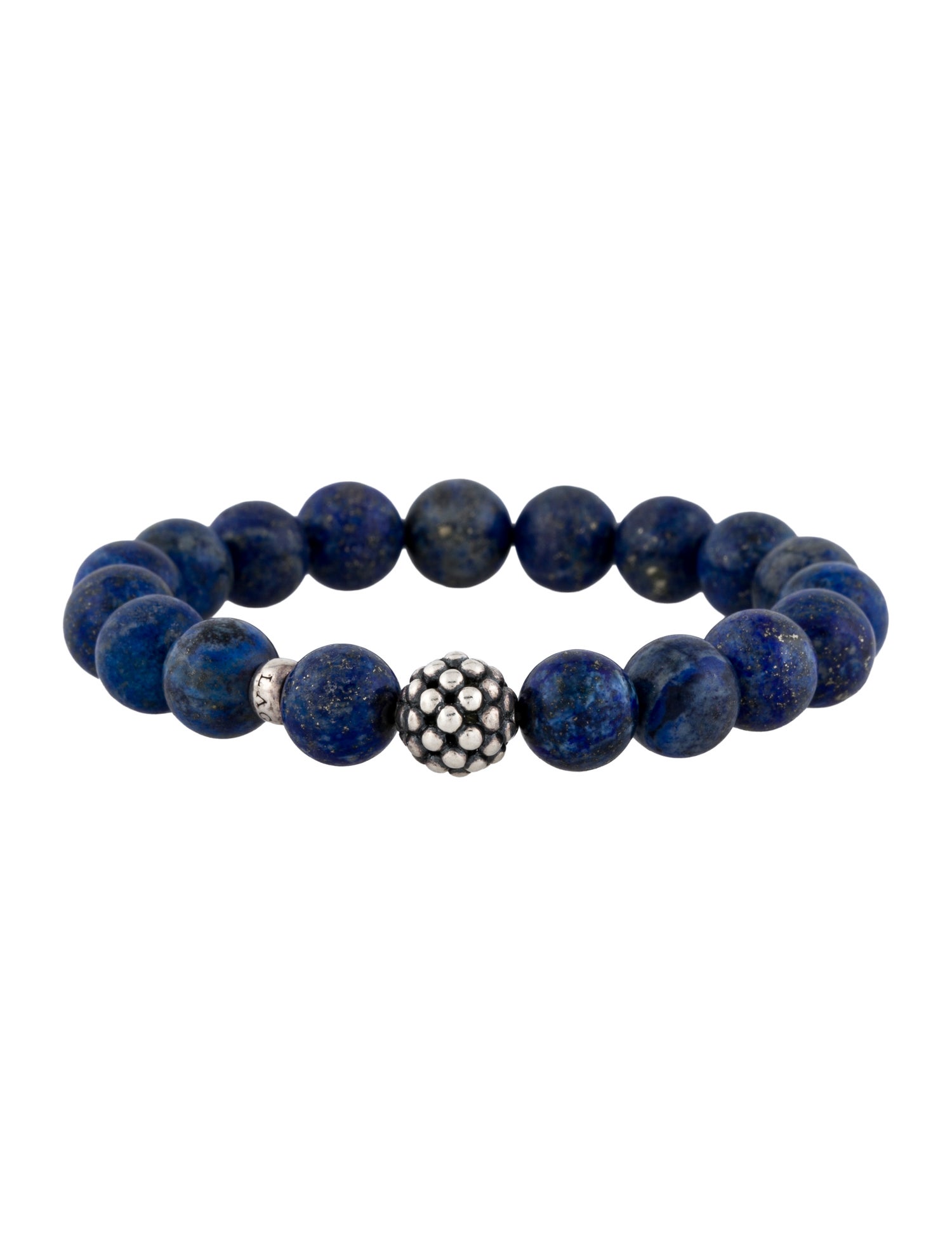 Lagos Lapis Lazuli Station Bead Bracelet