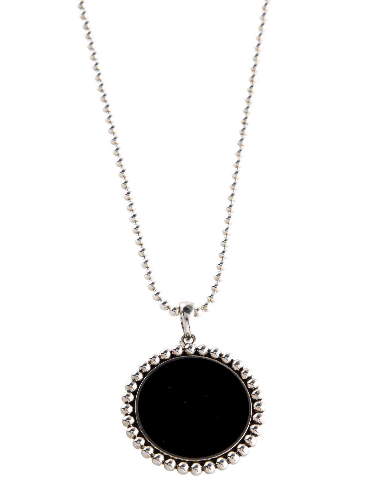 Lagos Onyx Large Pendant Necklace