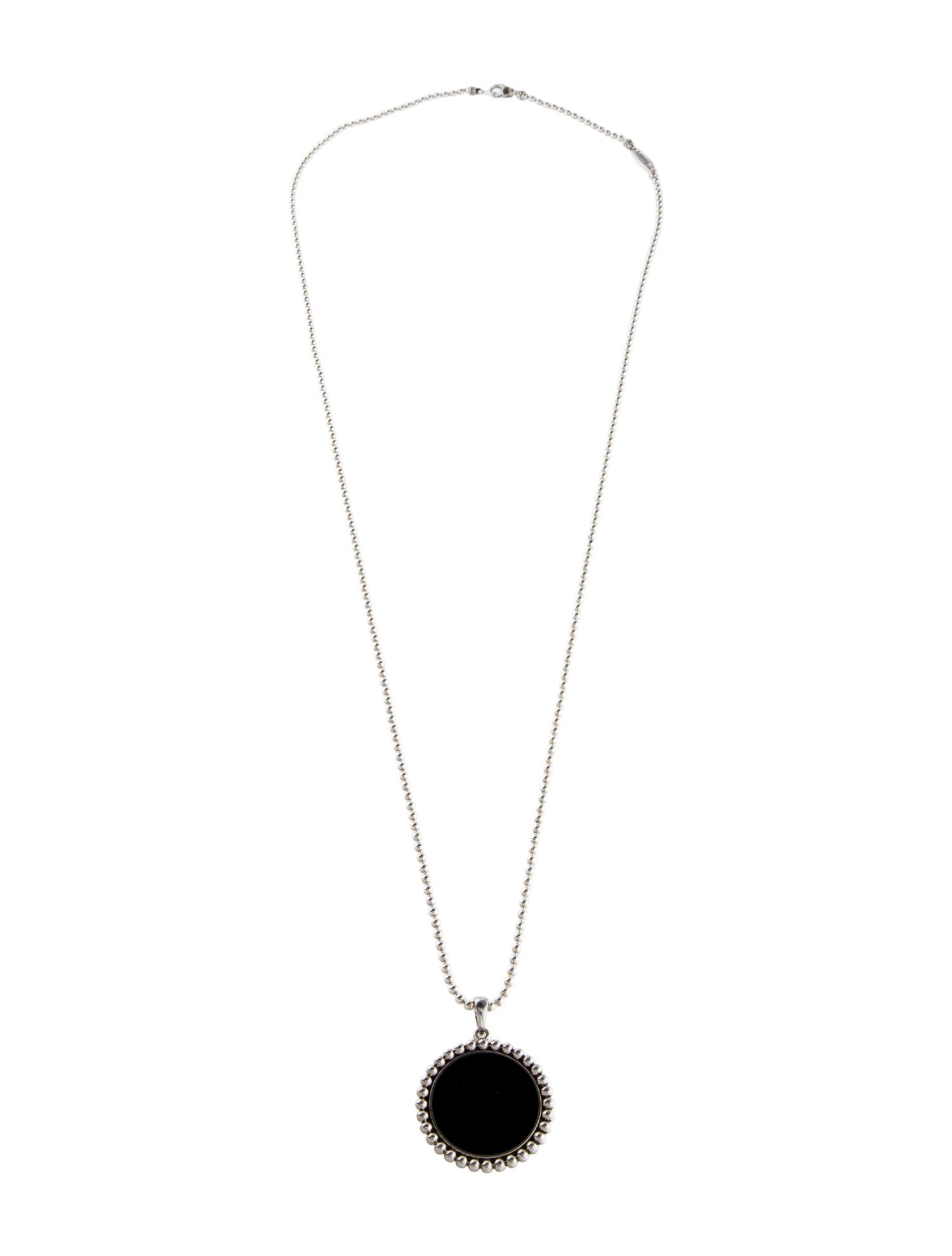 Lagos Onyx Large Pendant Necklace