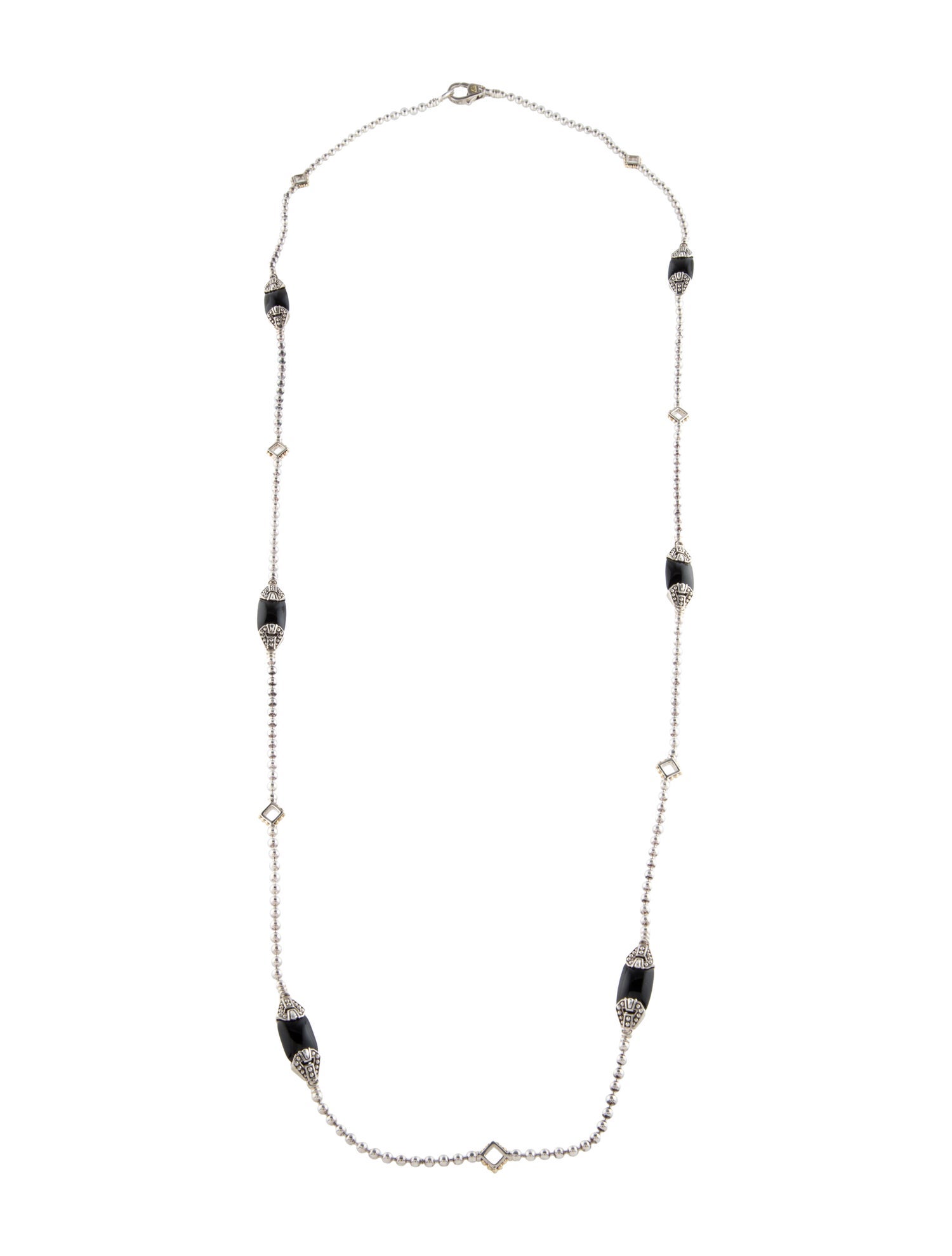 Lagos Onyx Station Necklace