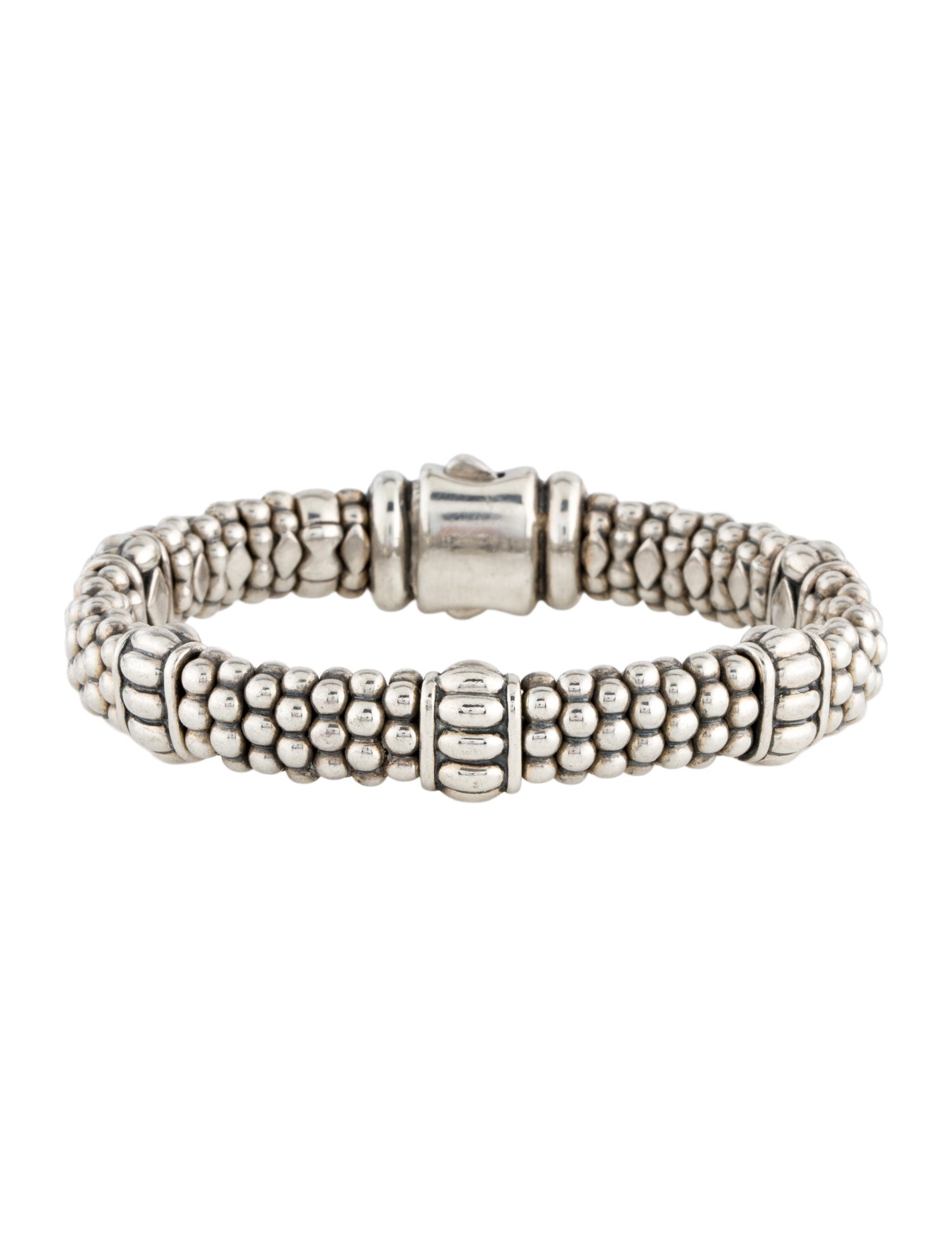 Lagos Fluted Beaded Bracelet