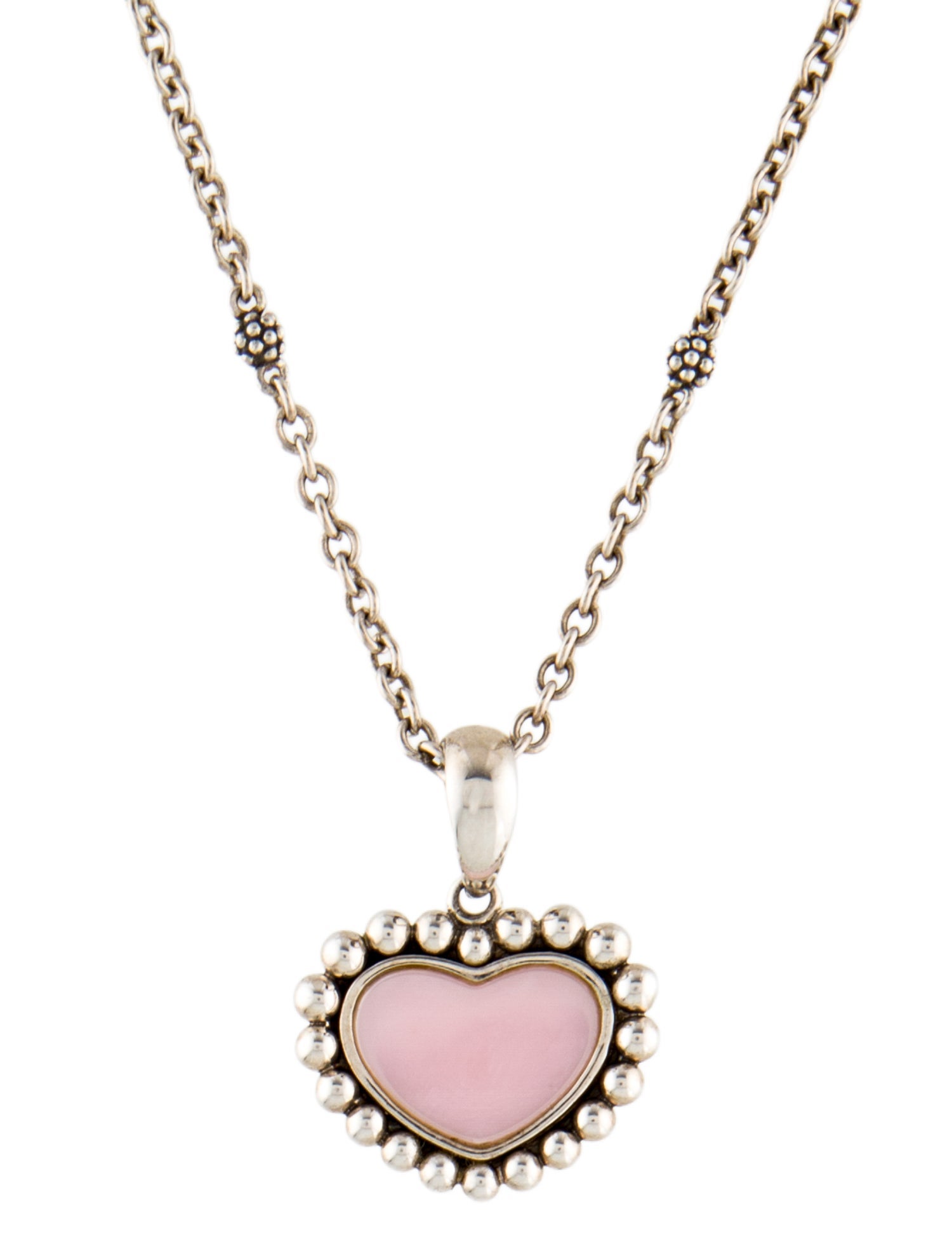 Lagos Ceramic Heart Pendant Necklace