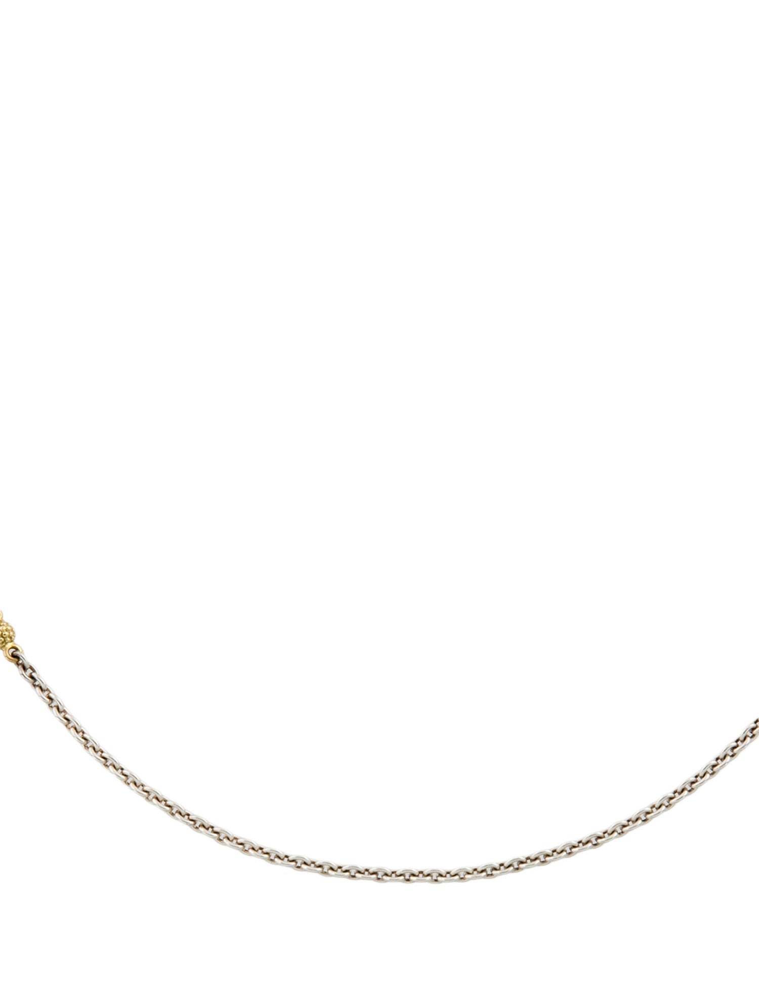 Lagos Two-Tone Caviar Chain Necklace
