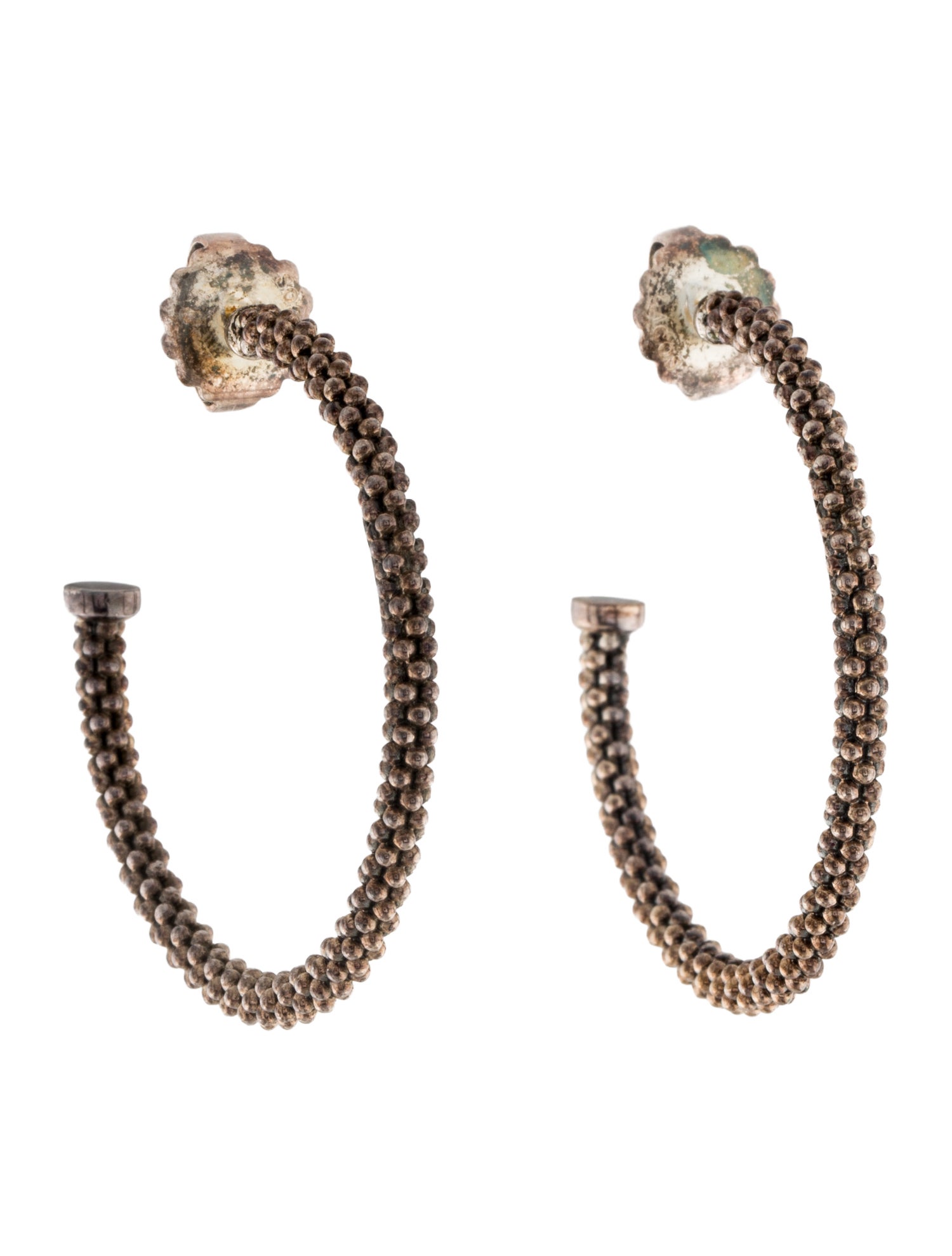 Lagos Signature Caviar Hoop Earrings