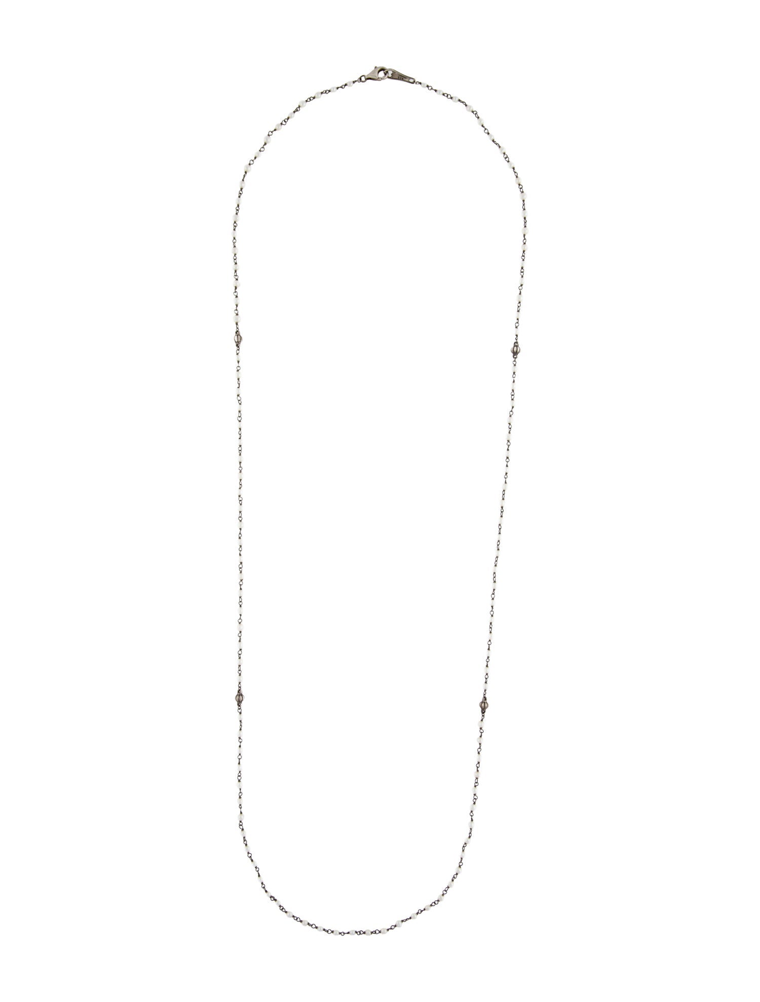 Lagos Pearl Station Long Necklace