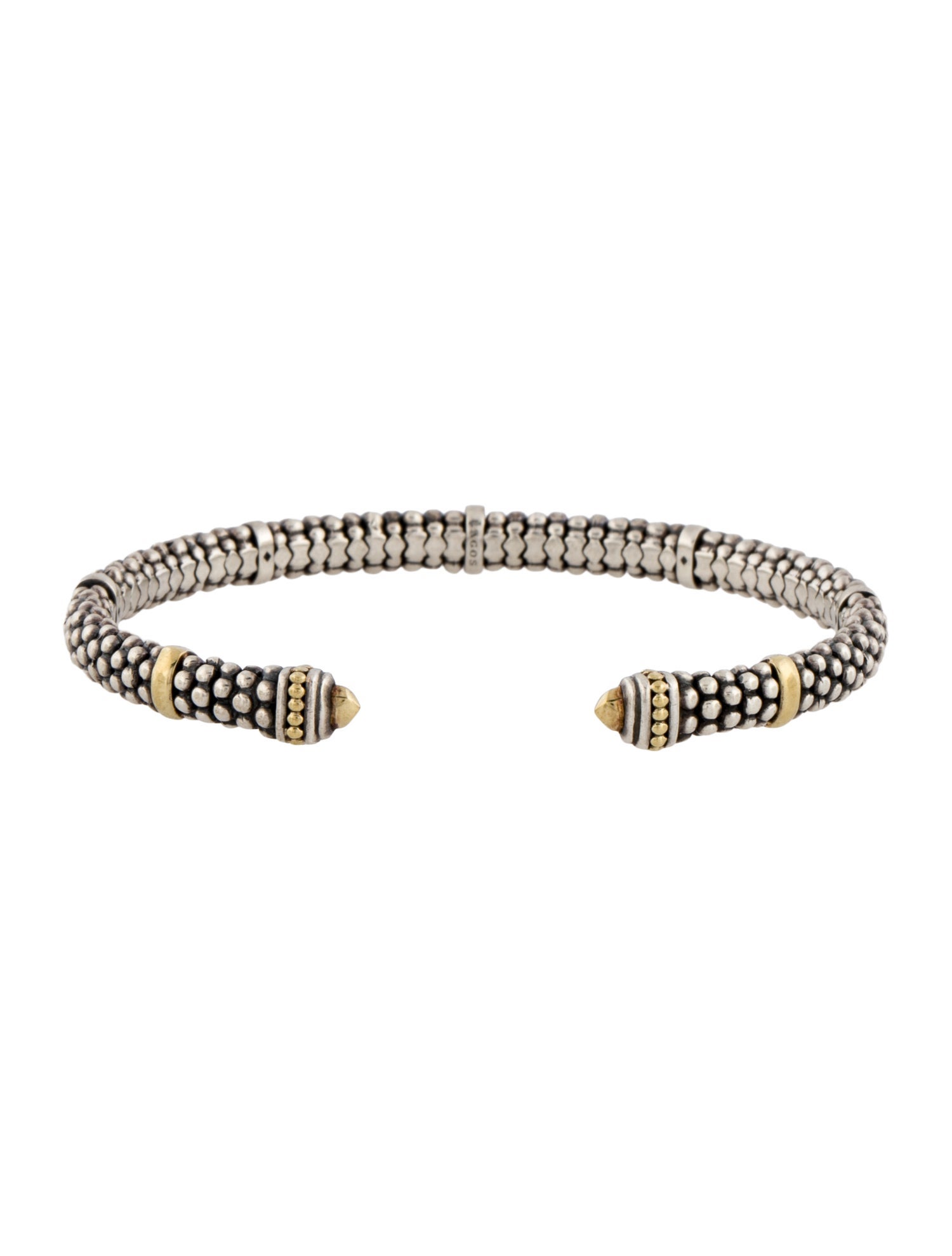 Lagos Two-Tone Caviar Cuff