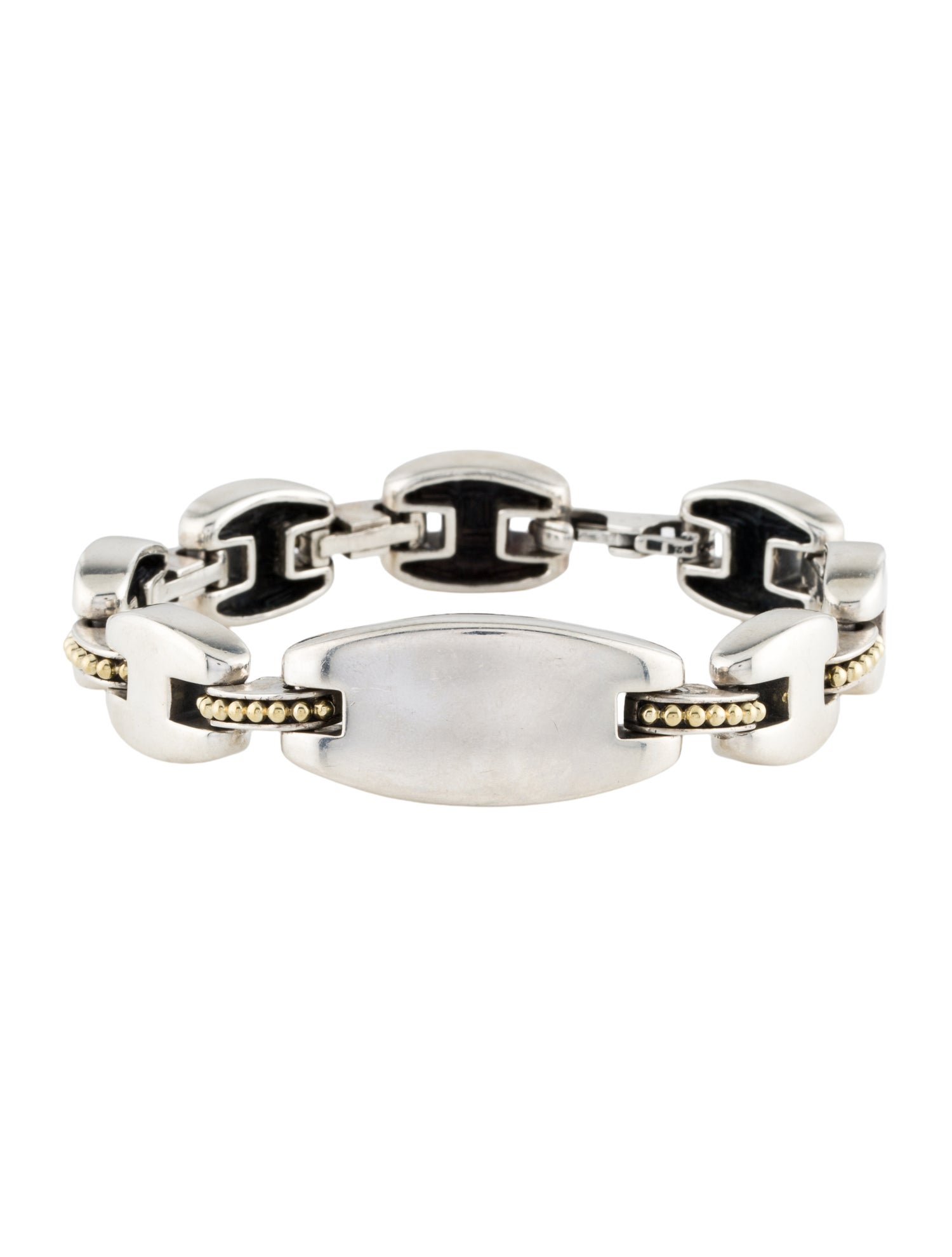 Lagos Two-Tone Station Link Bracelet