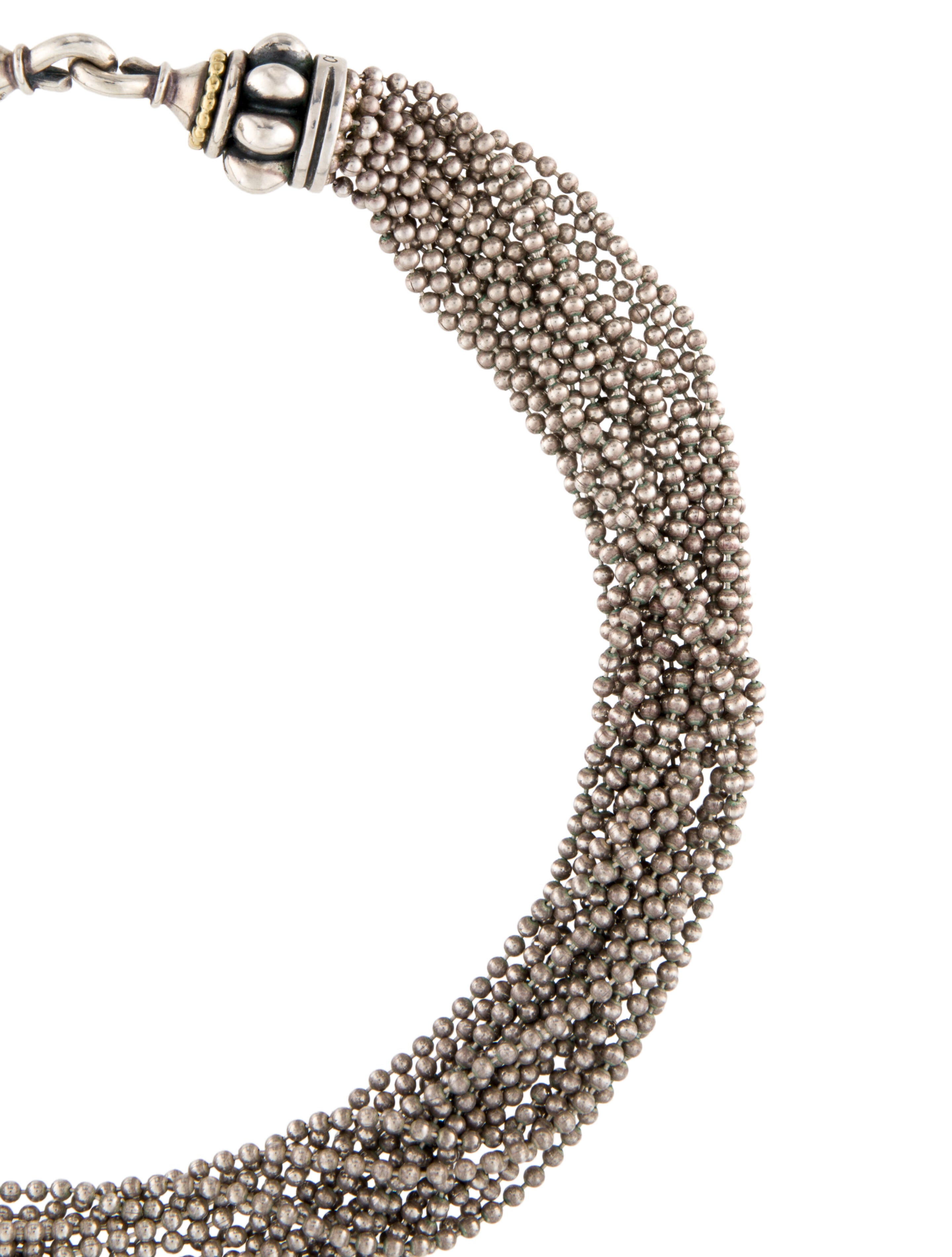 Lagos Two-Tone Multistrand Necklace