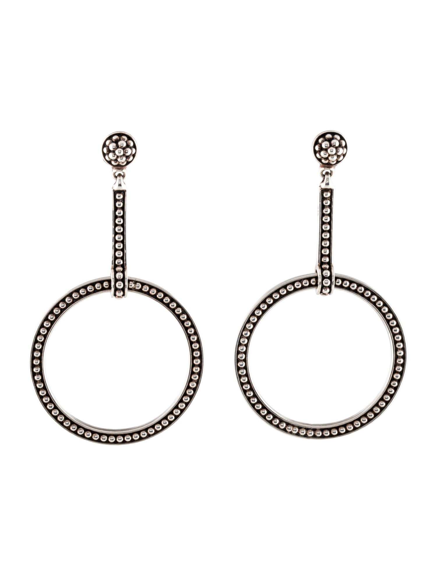 Lagos Enso Circle Drop Earrings
