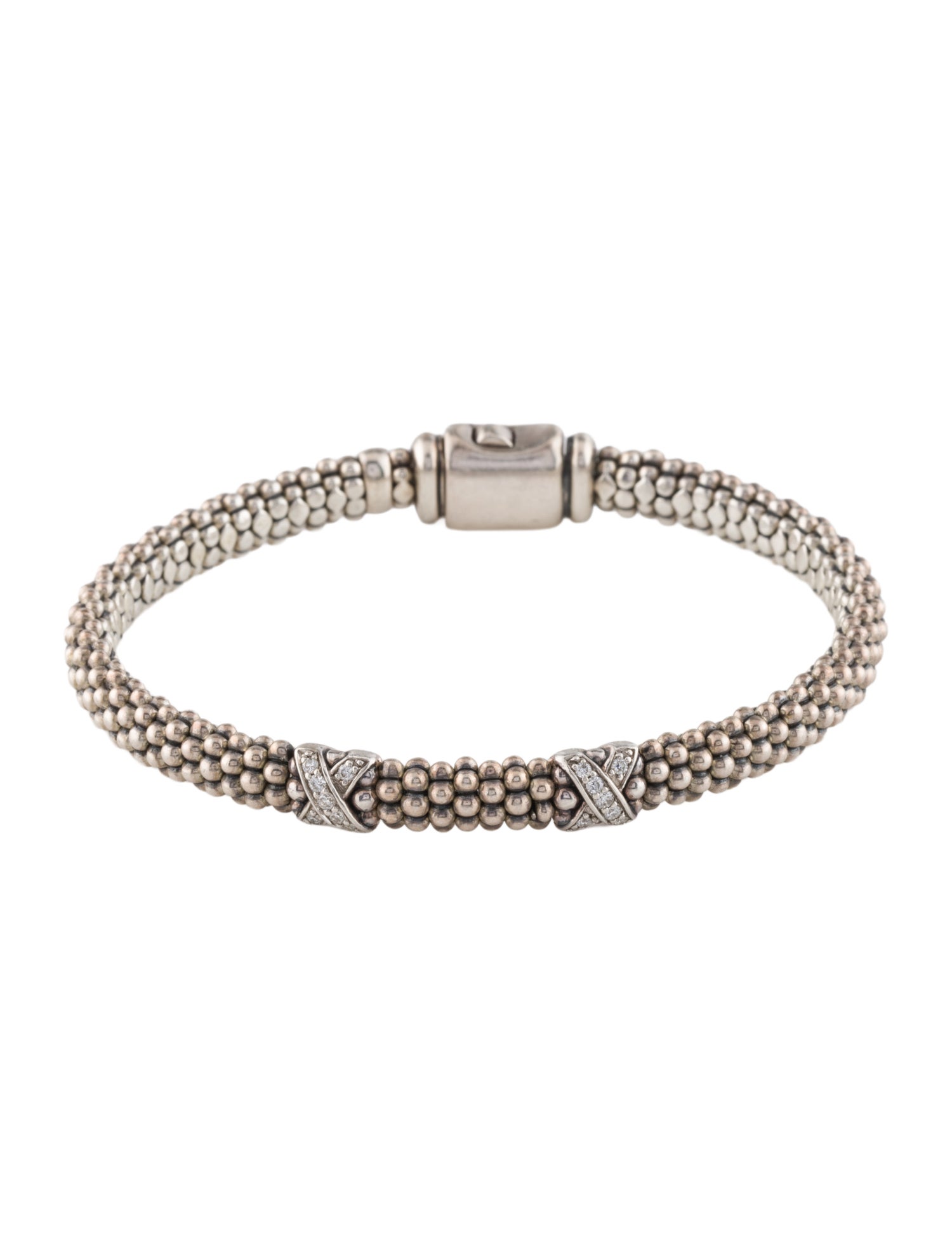 Lagos Diamond Double Station X Bracelet