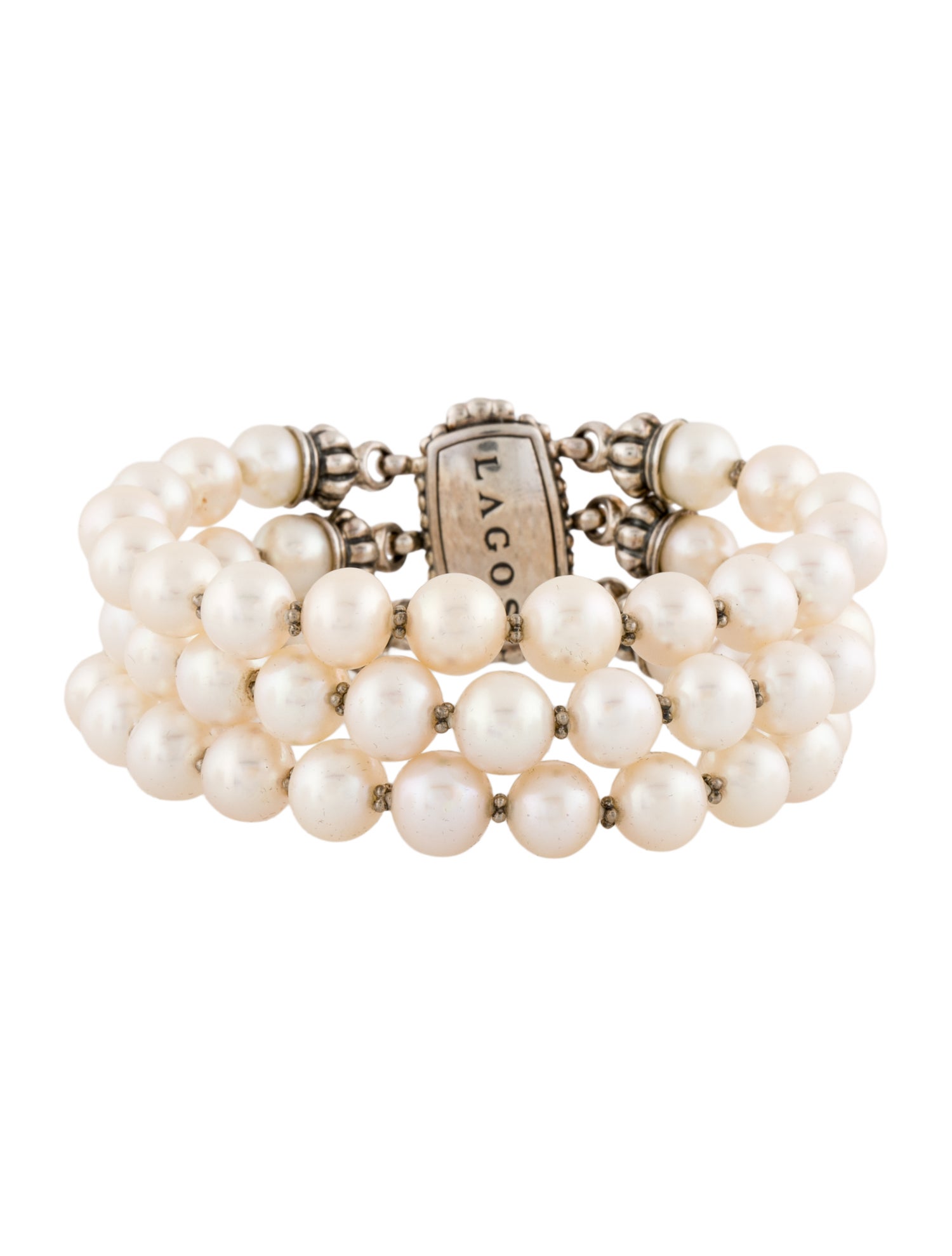 Lagos Cultured Freshwater Pearl 3-Strand Bracelet