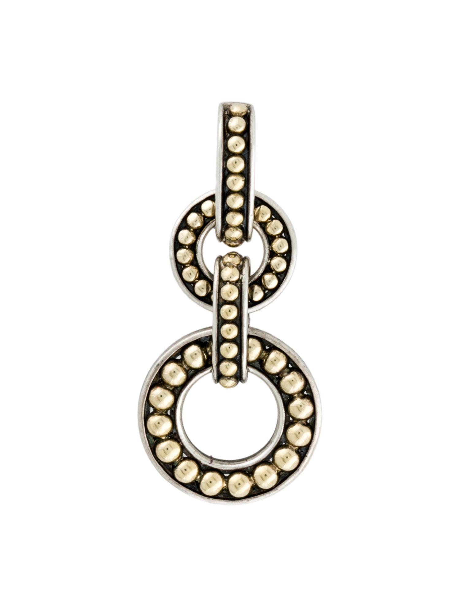 Lagos Two-Tone Interlocking Circles Pendant