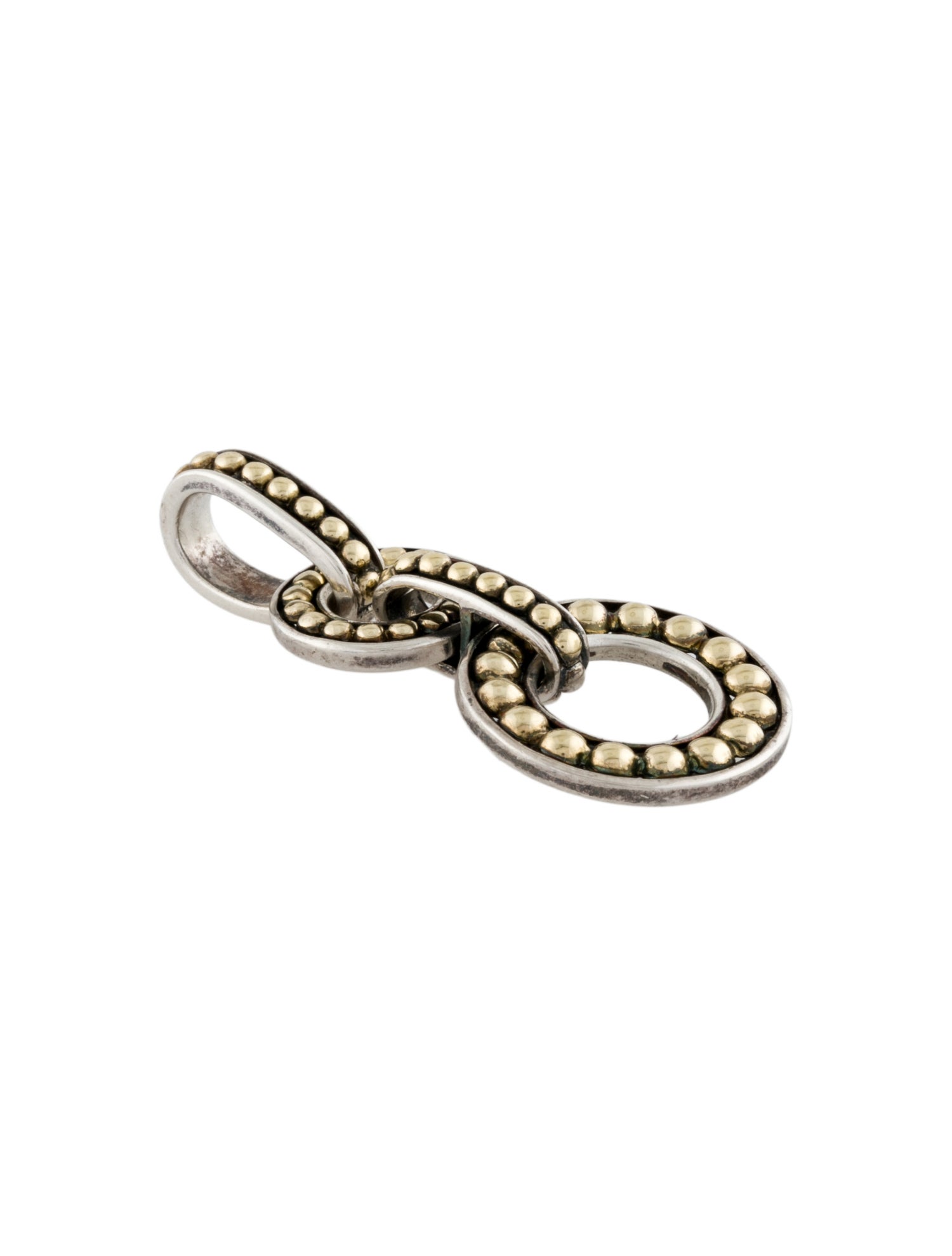 Lagos Two-Tone Interlocking Circles Pendant