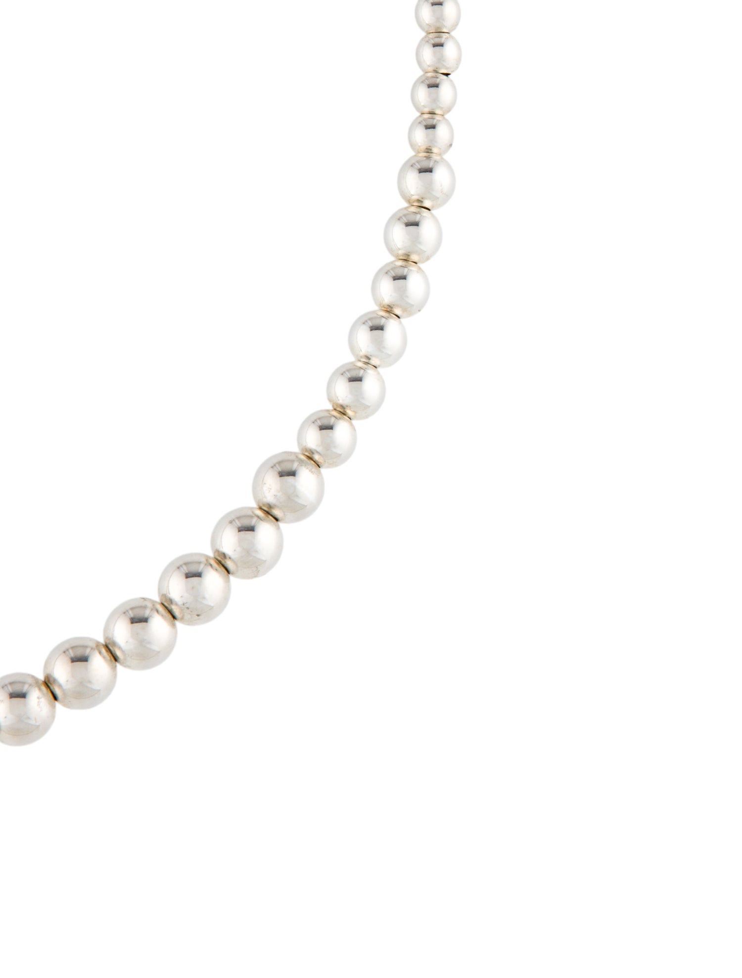 Lagos Petite Silver Graduated Bead Necklace