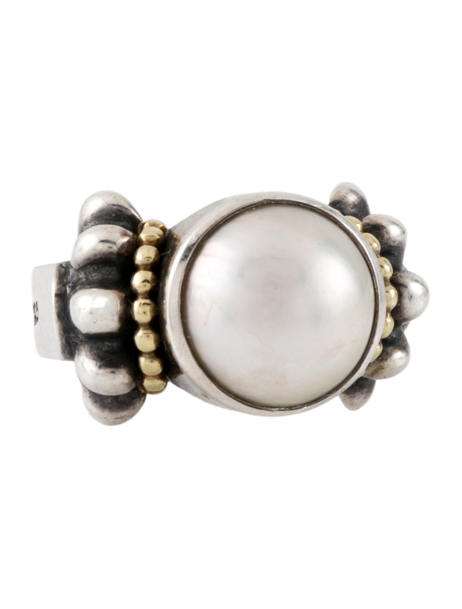 Lagos Pearl Caviar Cocktail Ring