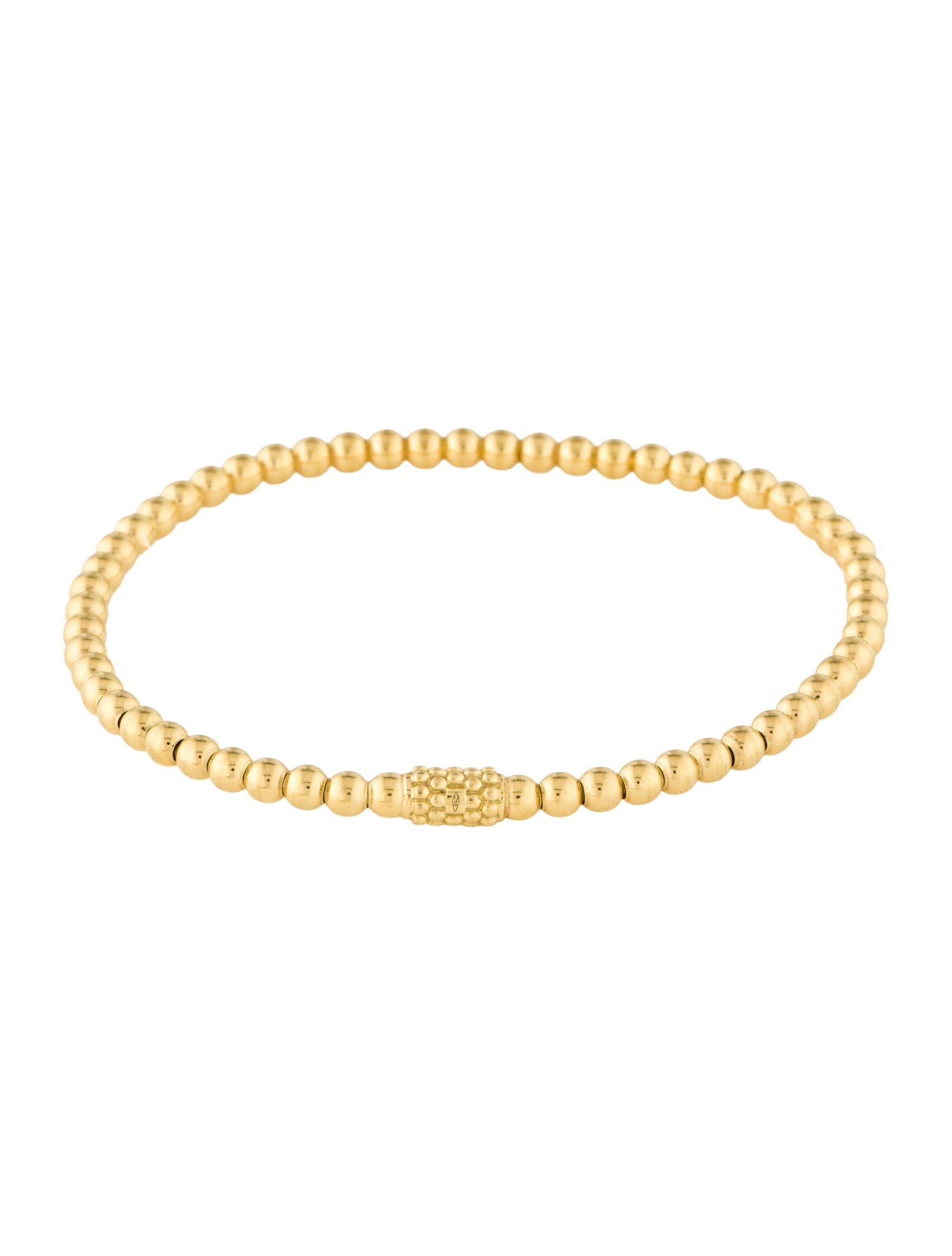 Lagos 18K Caviar Gold Bead Bracelet