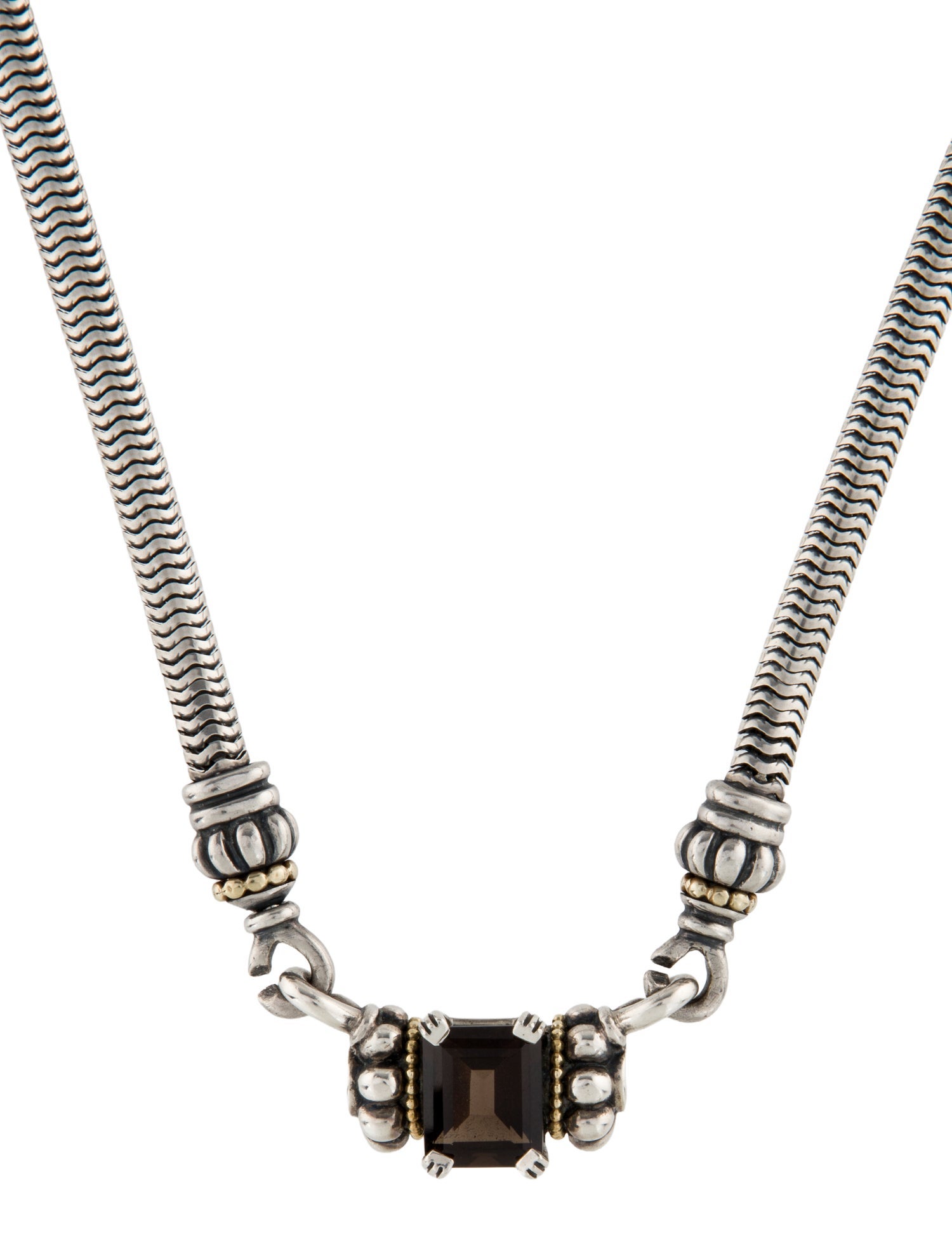 Lagos Smoky Quartz Glacier Pendant Necklace