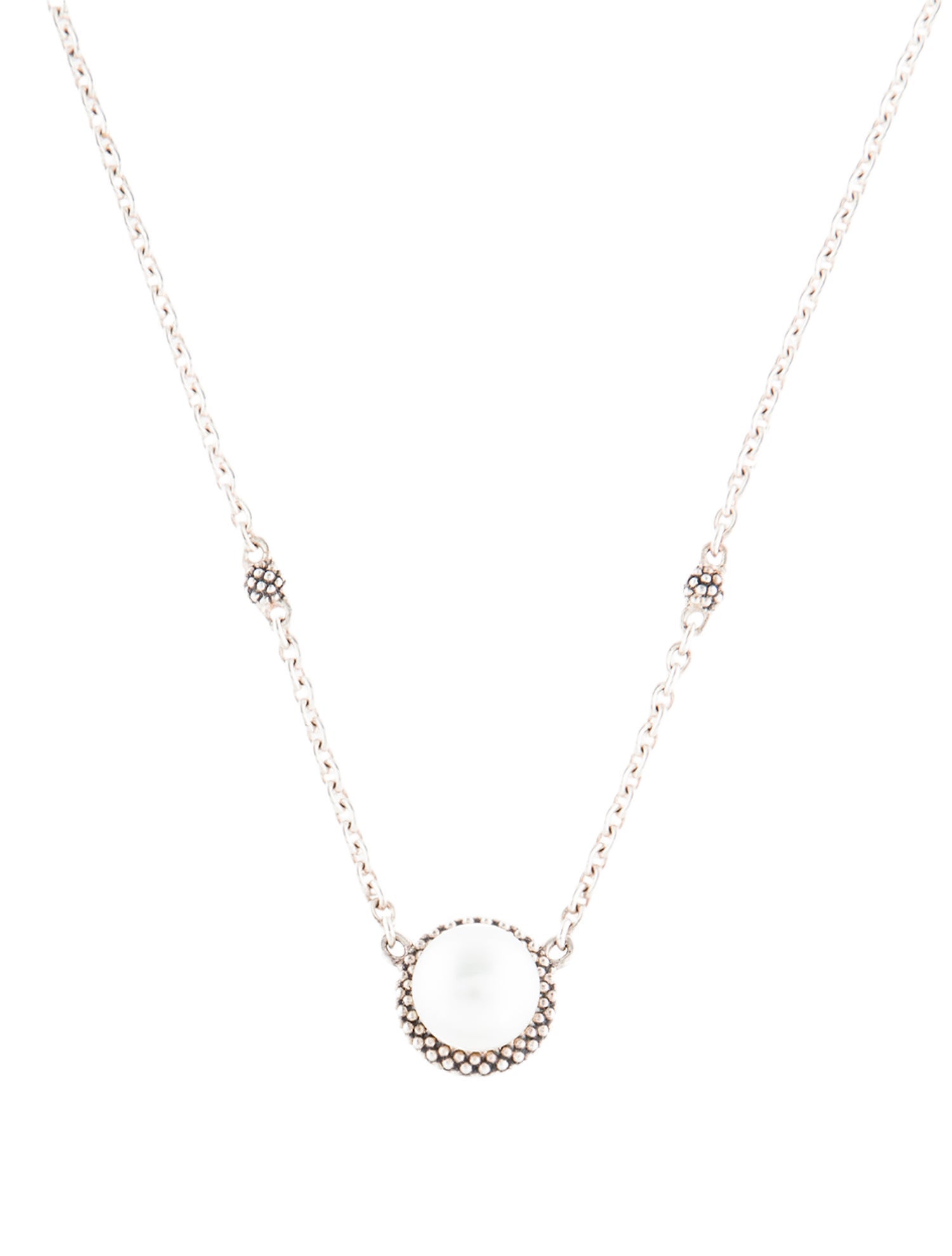 Lagos Pearl Luna Pendant Necklace