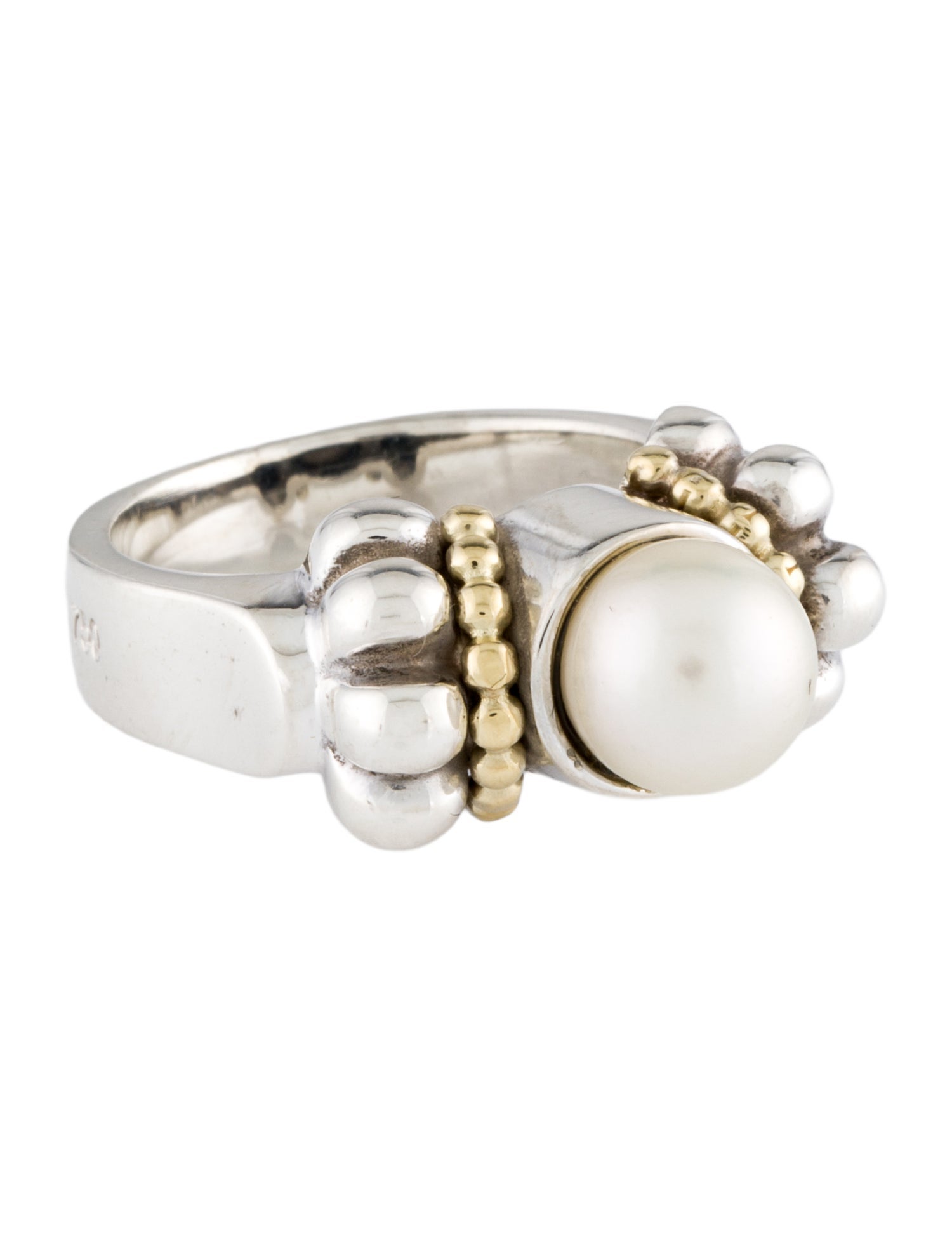 Lagos Pearl Caviar Cocktail Ring