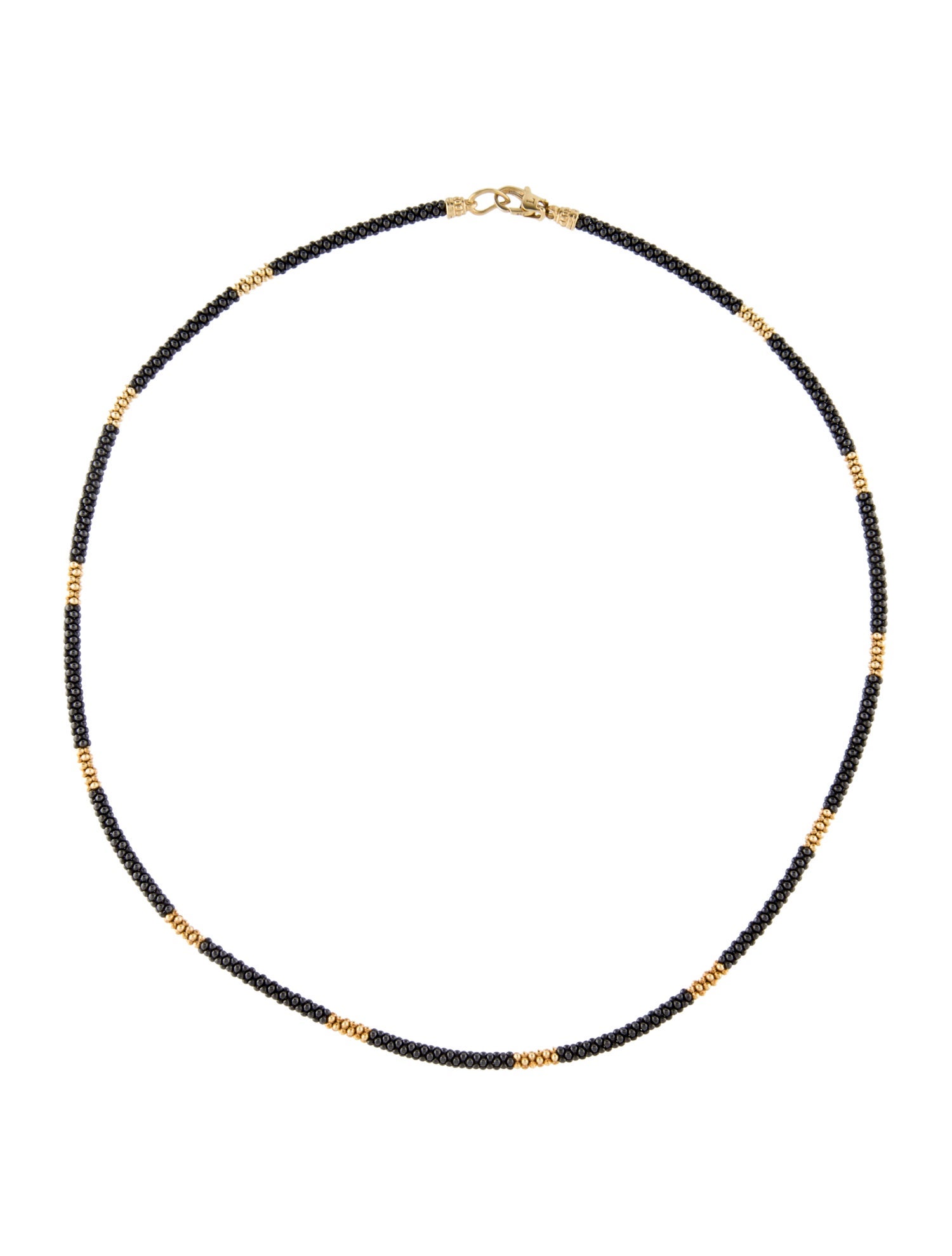 Lagos 18K Ceramic Small Station Beaded Necklace