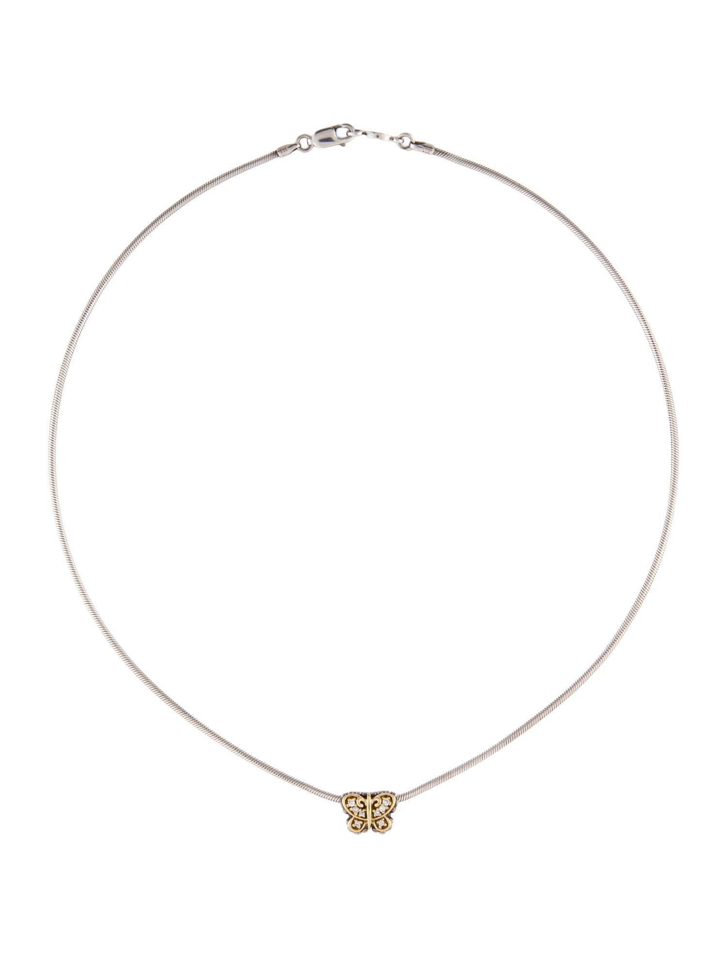 Lagos Diamond Butterfly Pendant Necklace