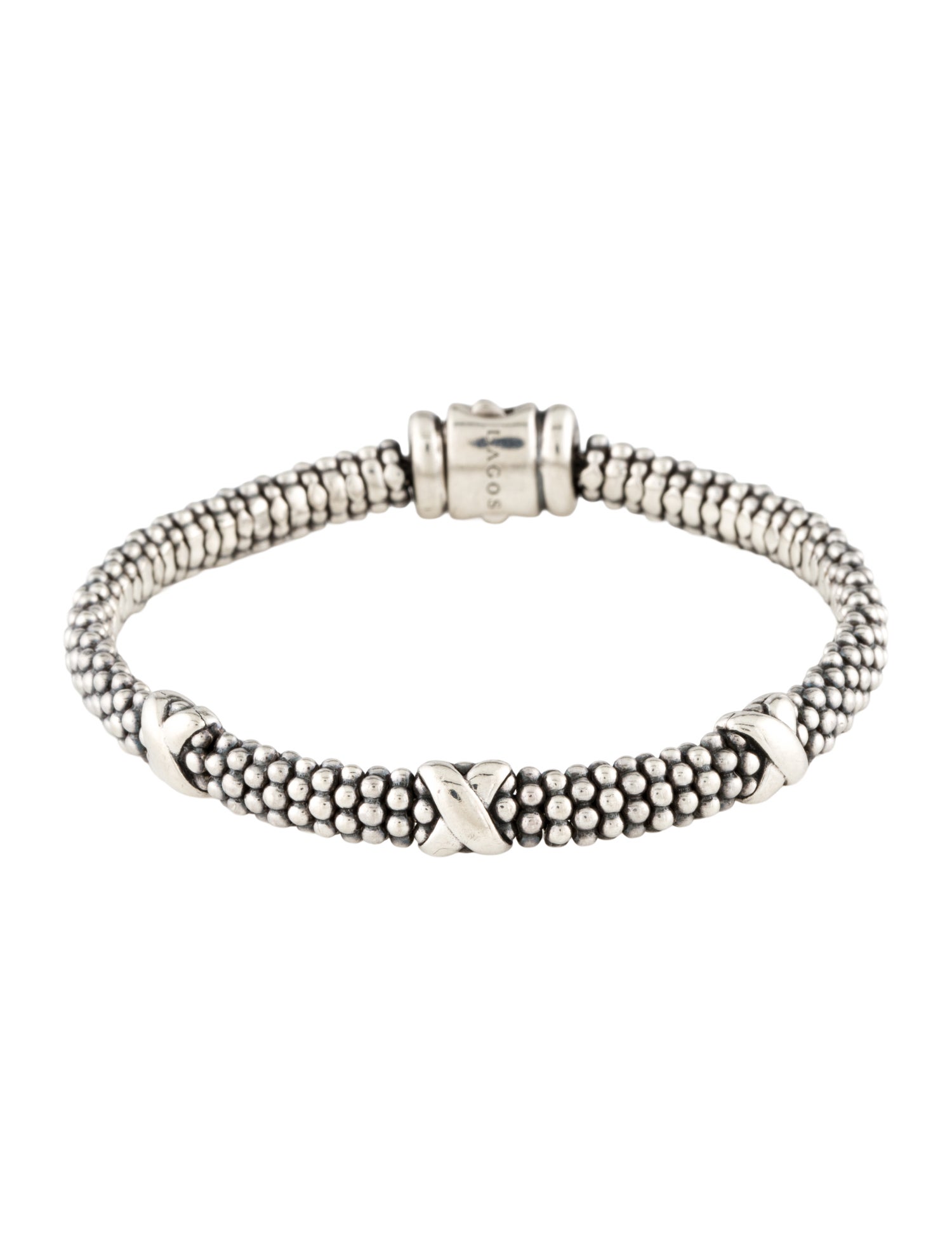 Lagos Three Station X Caviar Bracelet