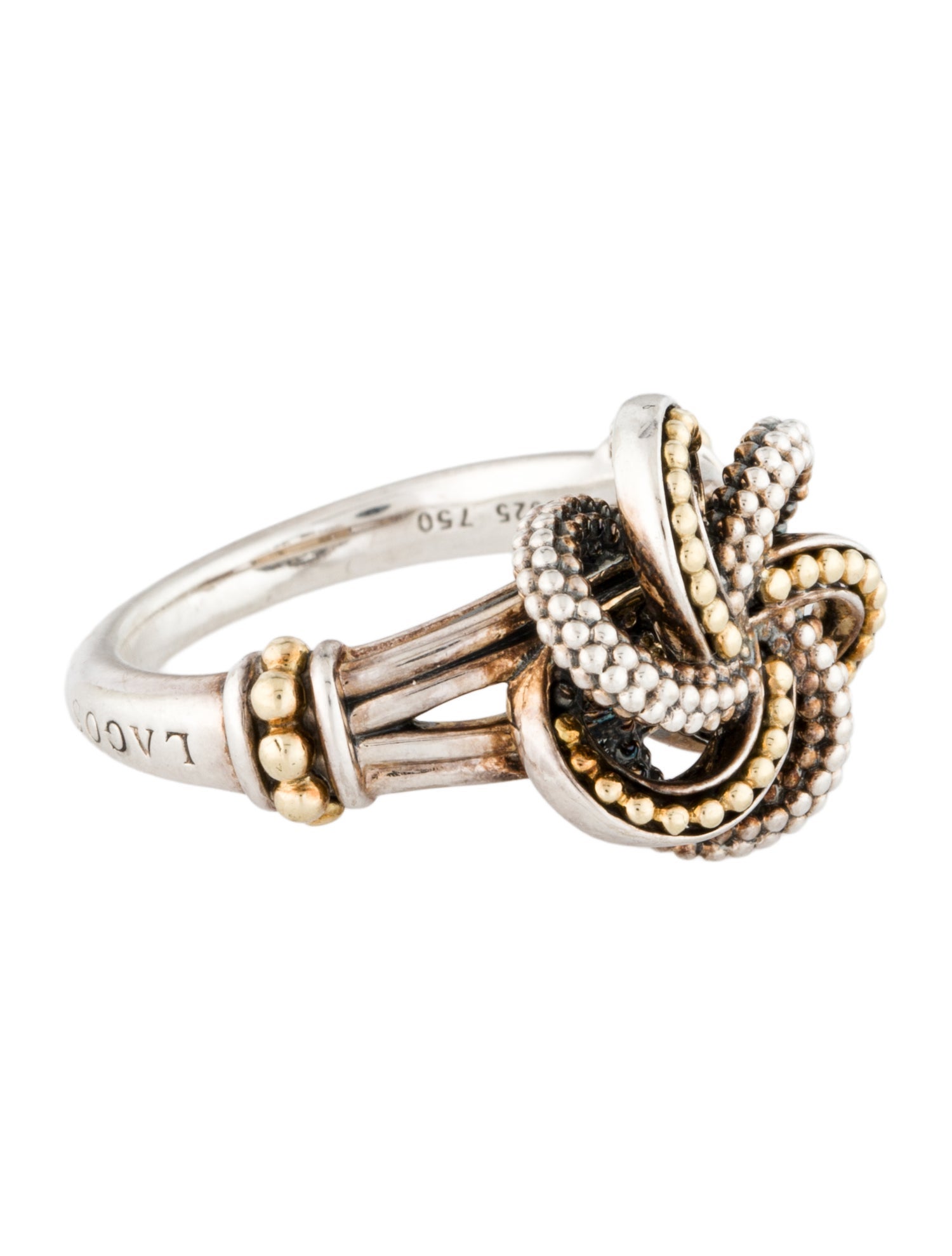 Lagos Two-Tone Love Knot Ring
