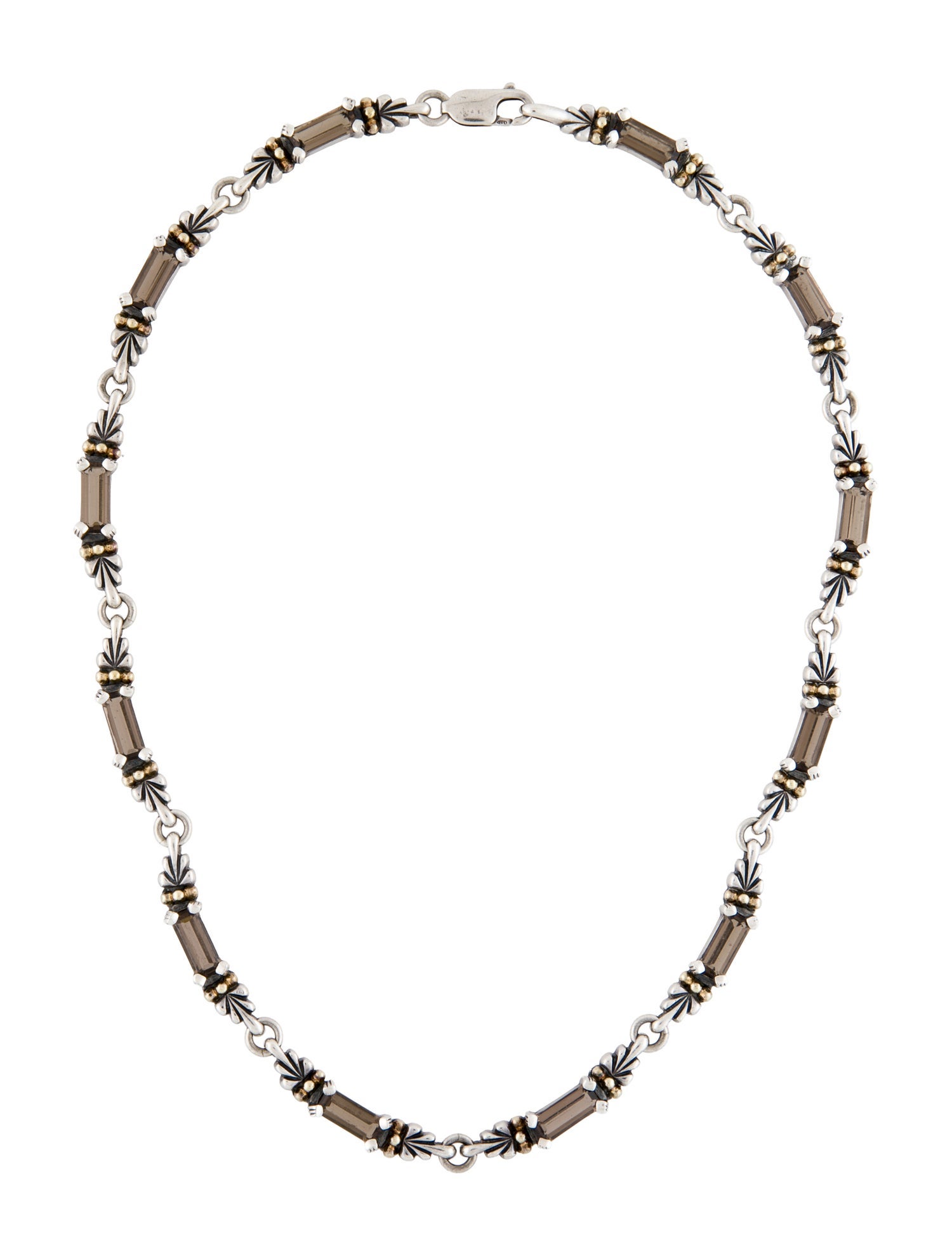 Lagos Smoky Quartz Station Necklace