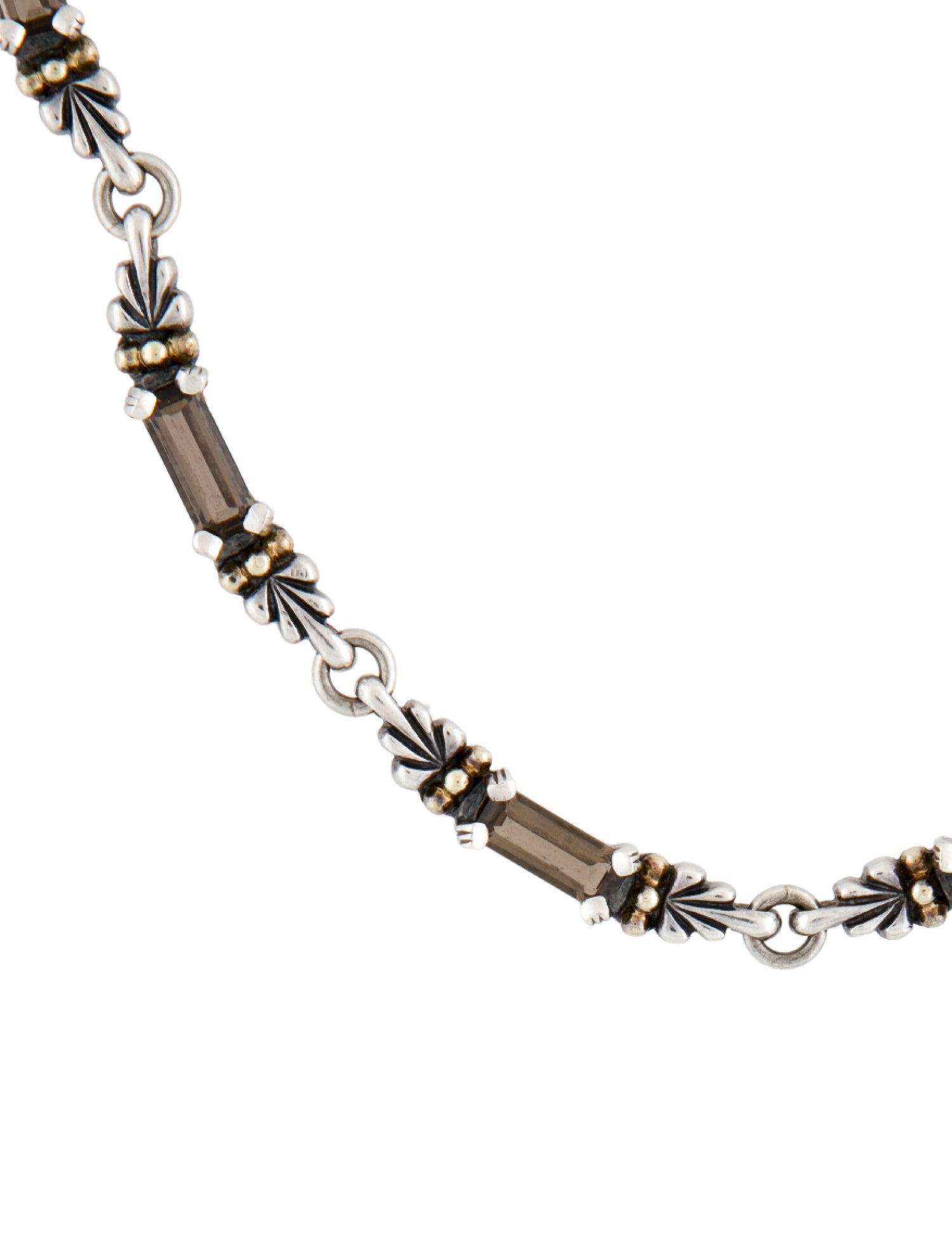 Lagos Smoky Quartz Station Necklace