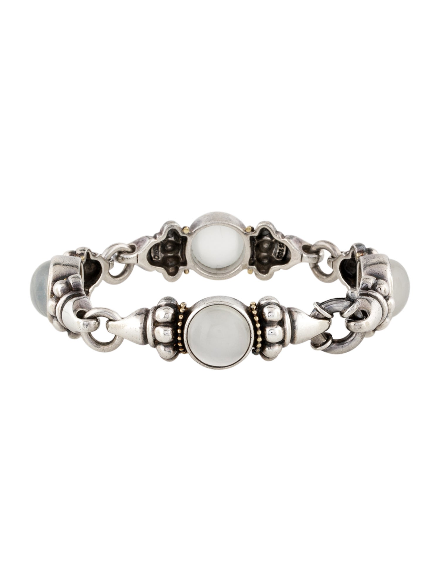 Lagos Cat's Eye Moonstone Station Link Bracelet