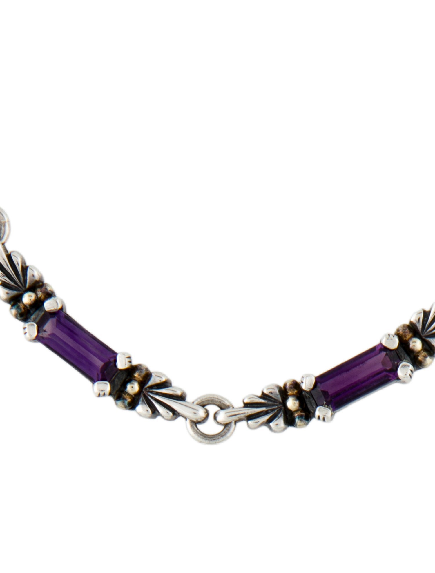 Lagos Two-Tone Amethyst Choker Necklace