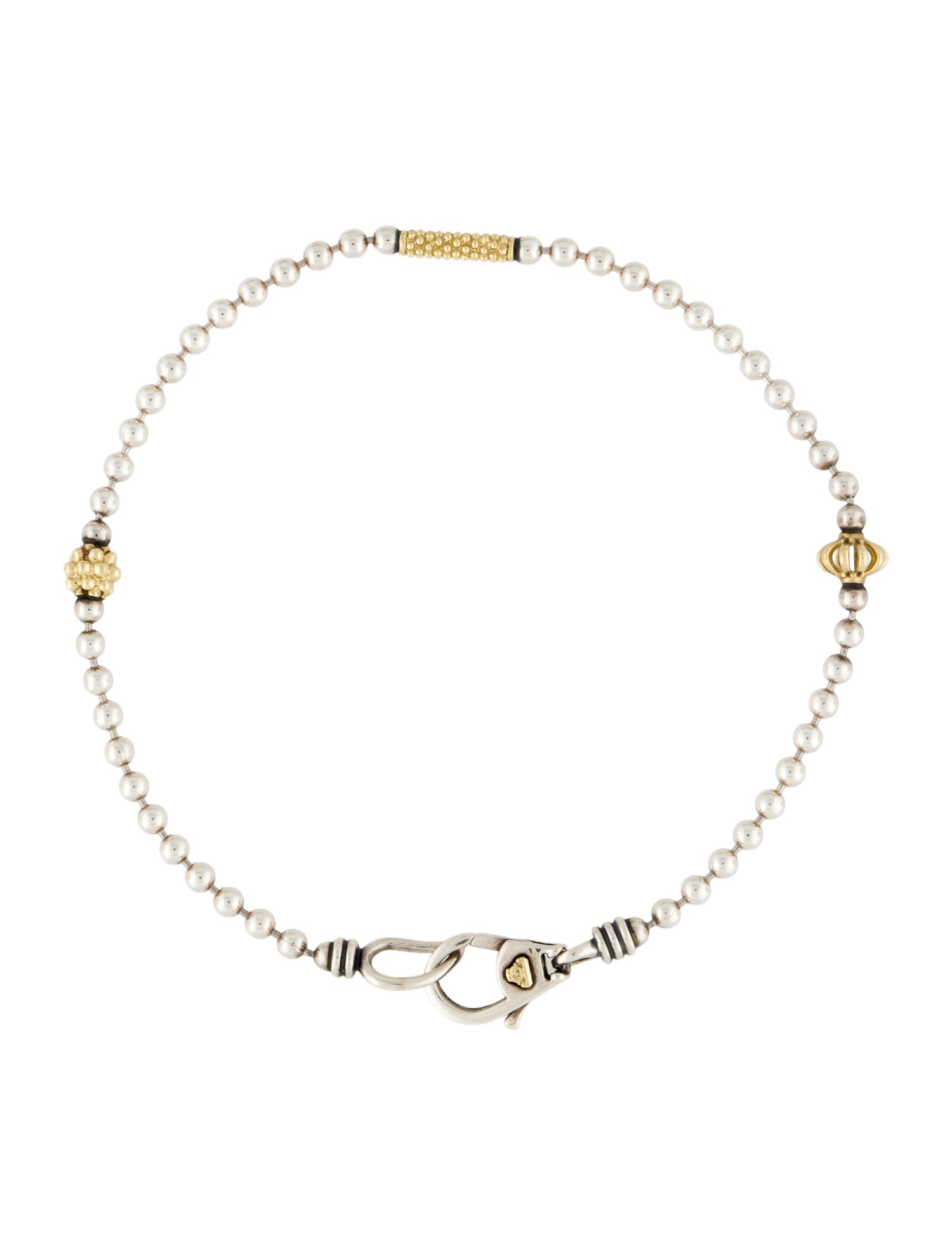 Lagos Two-Tone Caviar Beaded Bracelet