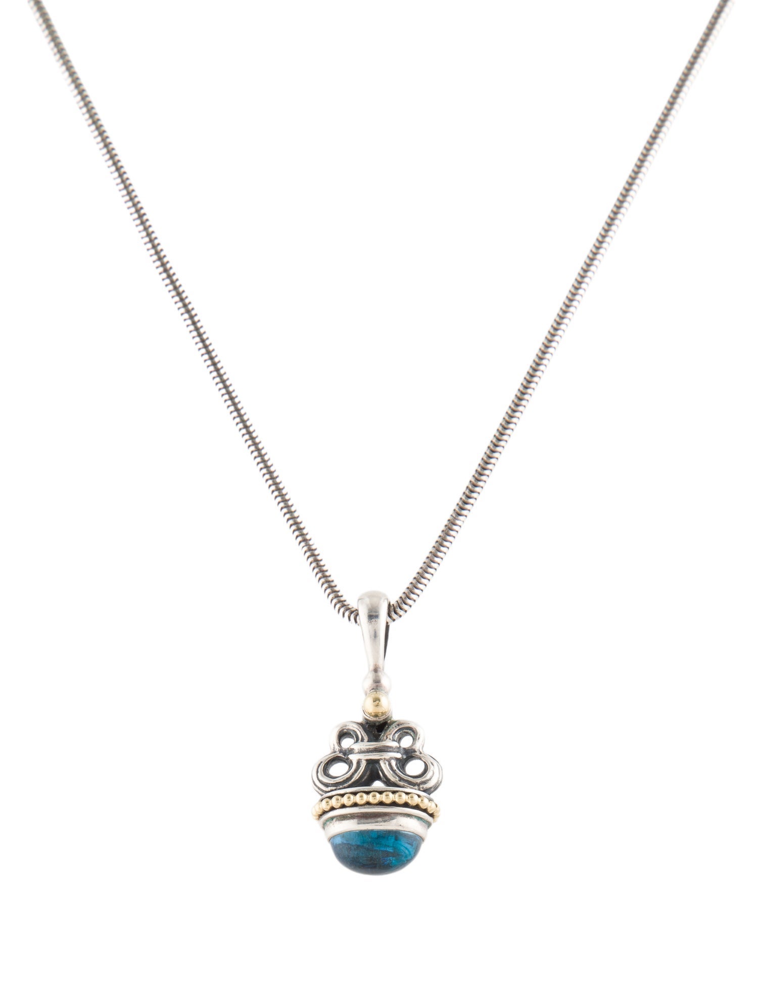 Lagos Topaz Pendant Necklace