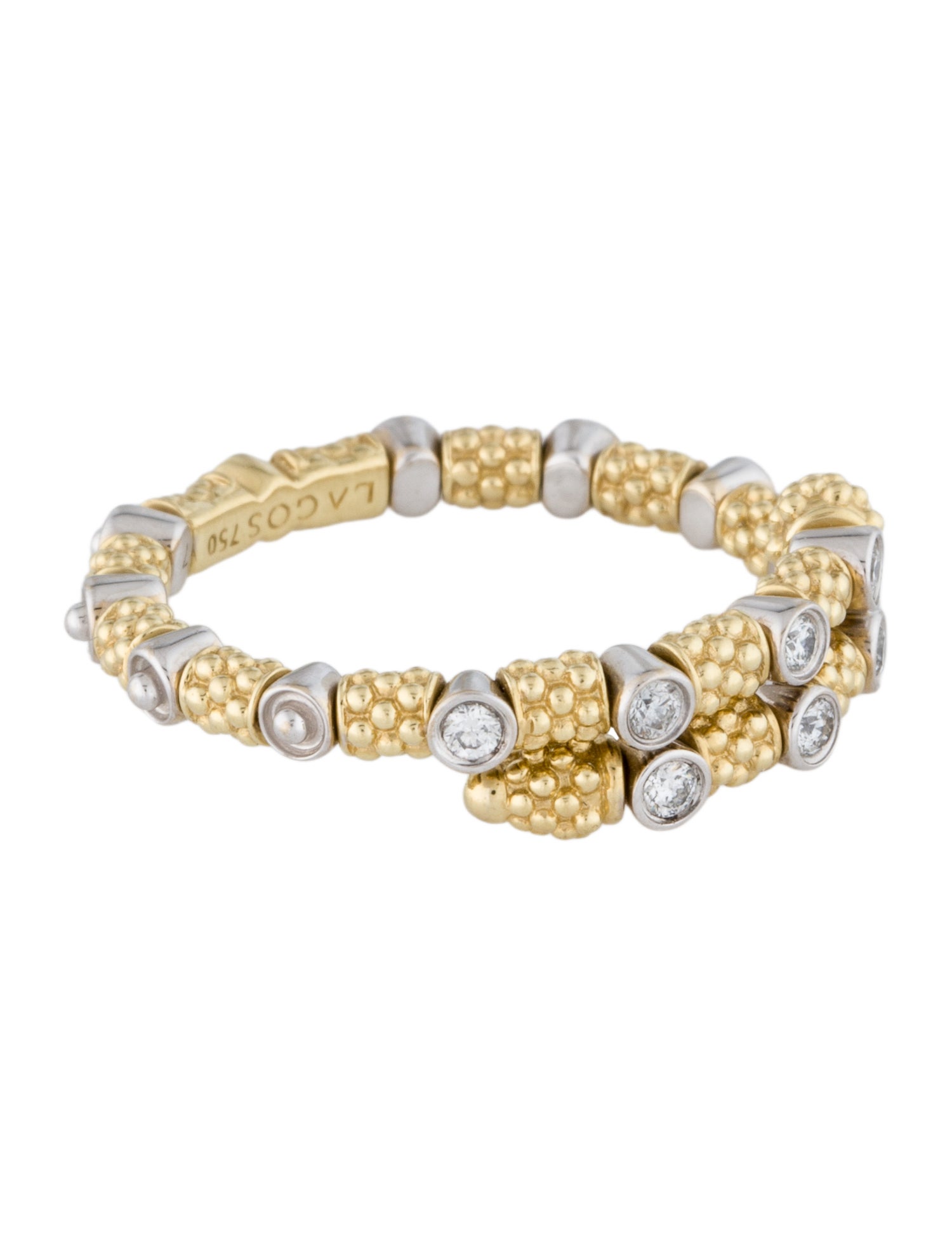 Lagos 18K Diamond Superfine Band Ring