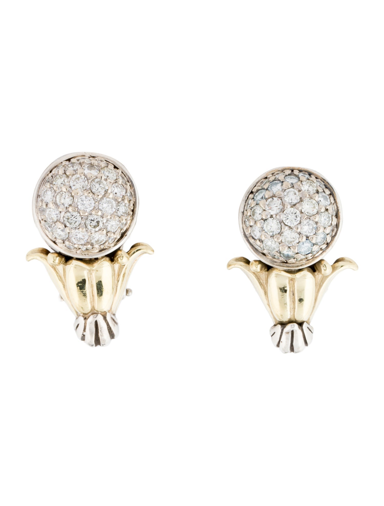 Lagos Two-Tone 2.50ctw Arcadian Clip-On Earrings