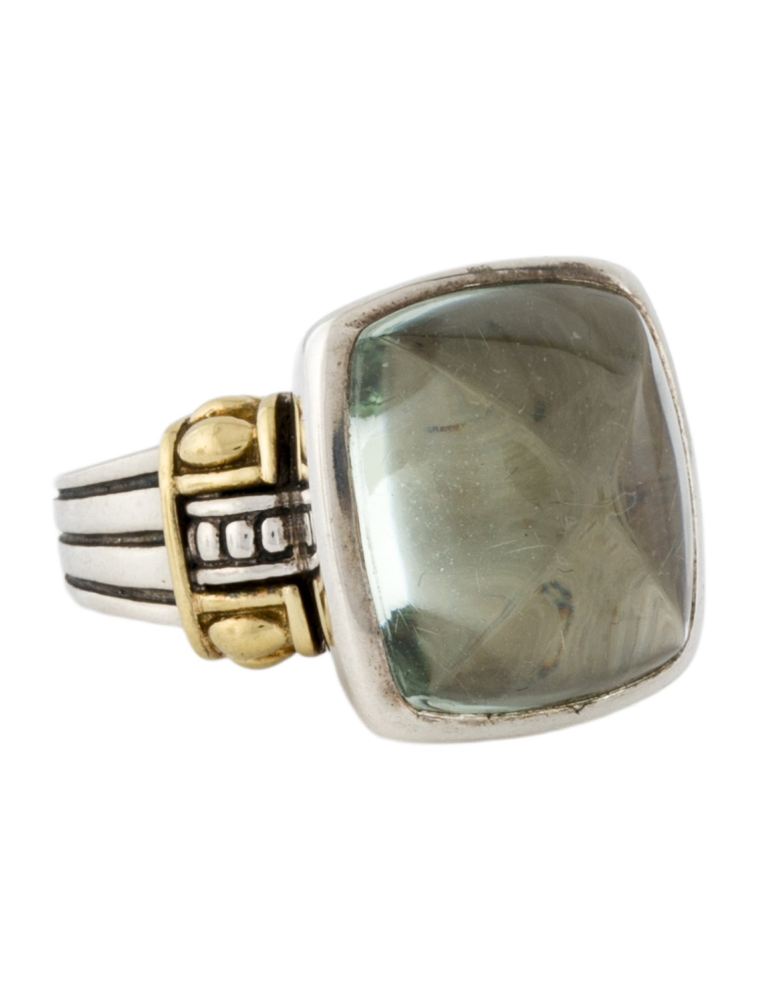 Lagos Prasiolite Statement Cocktail Ring