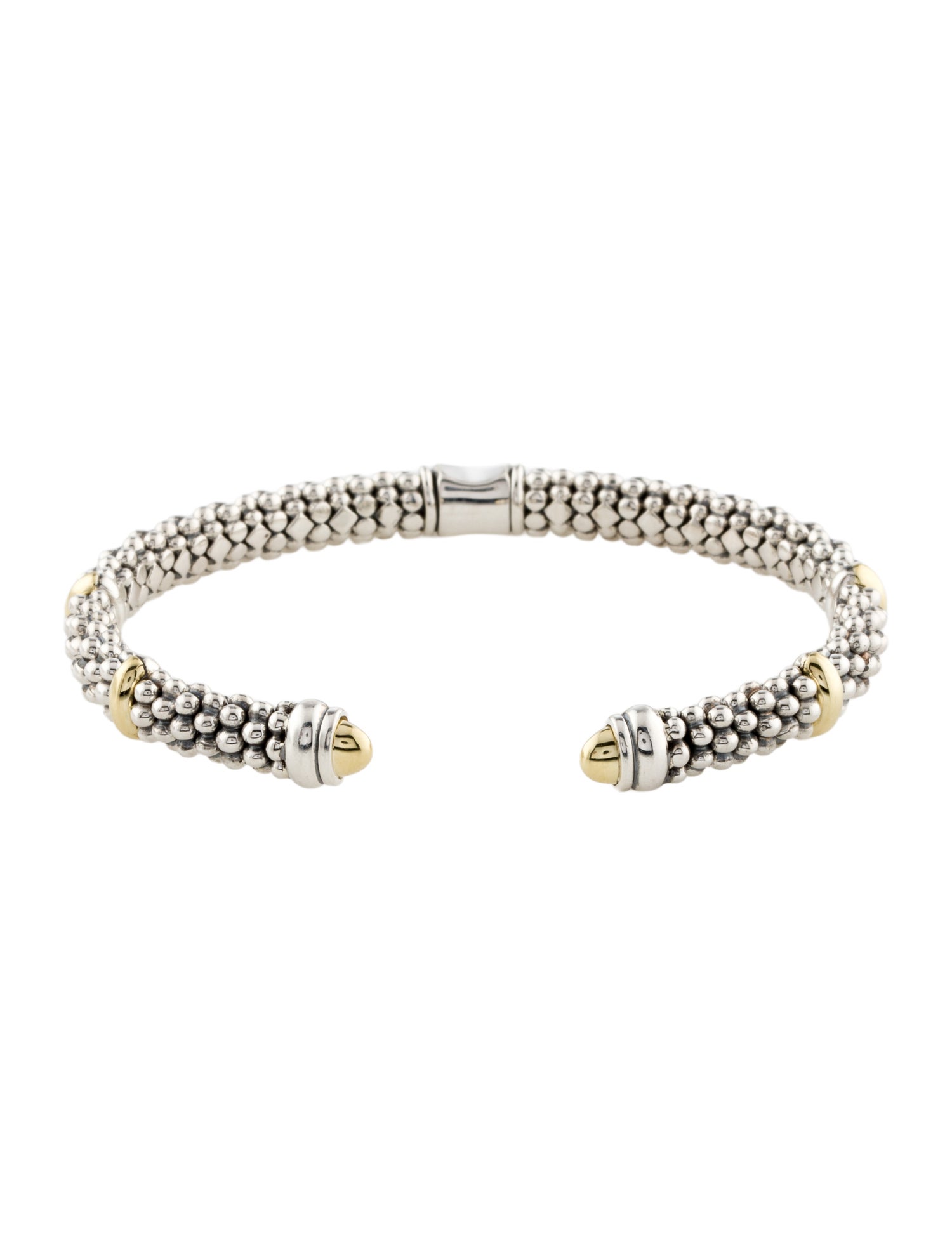 Lagos Two-Tone Versa Torque Cuff Bracelet
