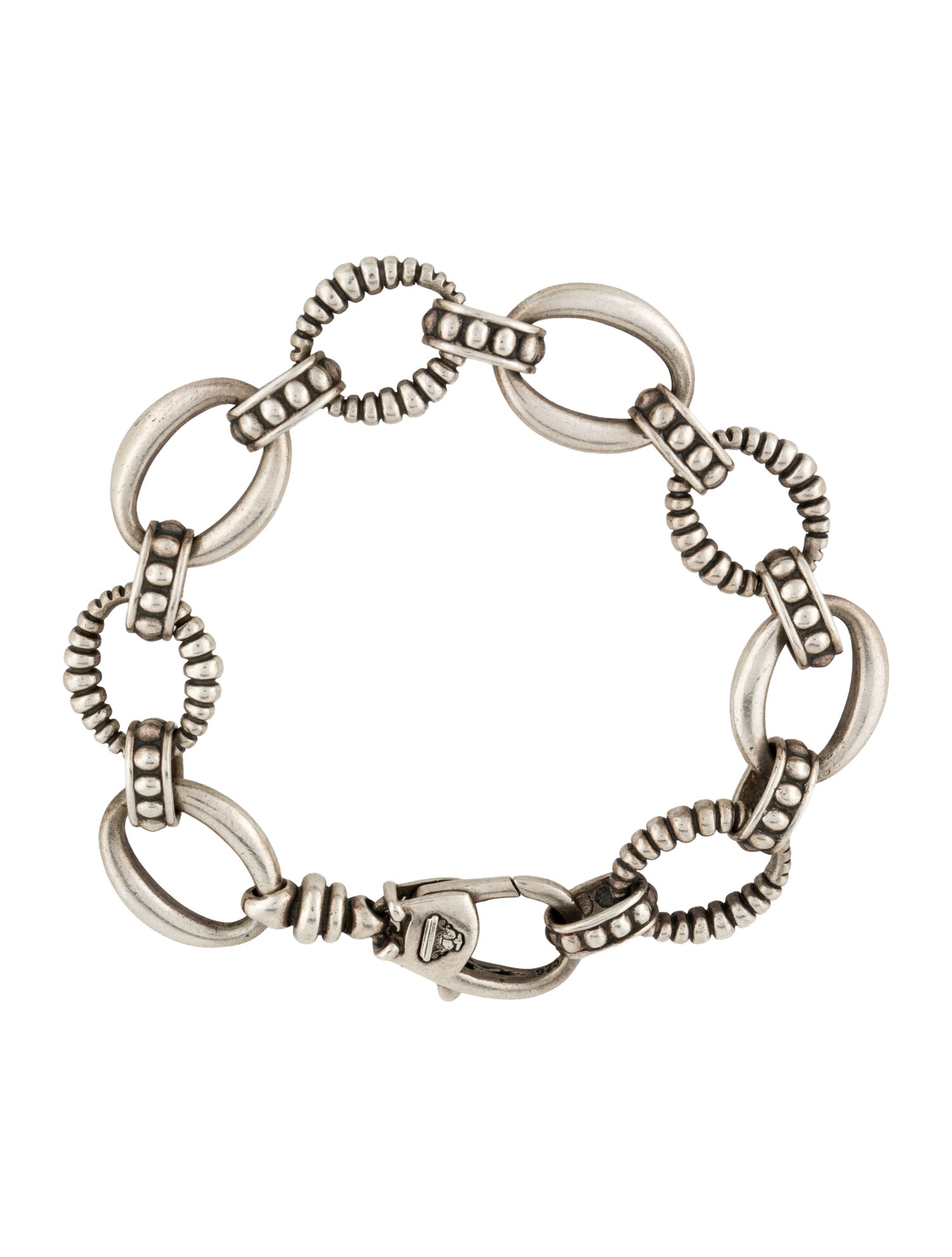 Lagos Oval Fluted Link Bracelet