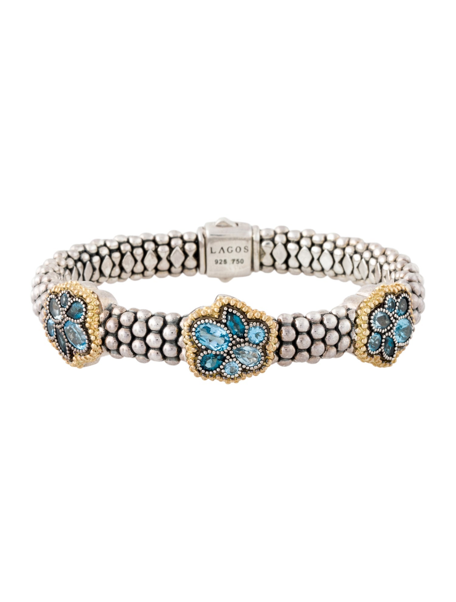 Lagos Topaz Caviar Station Bracelet