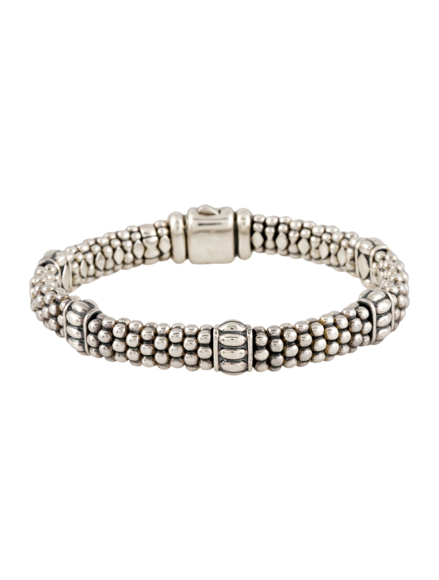 Lagos Fluted Beaded Bracelet