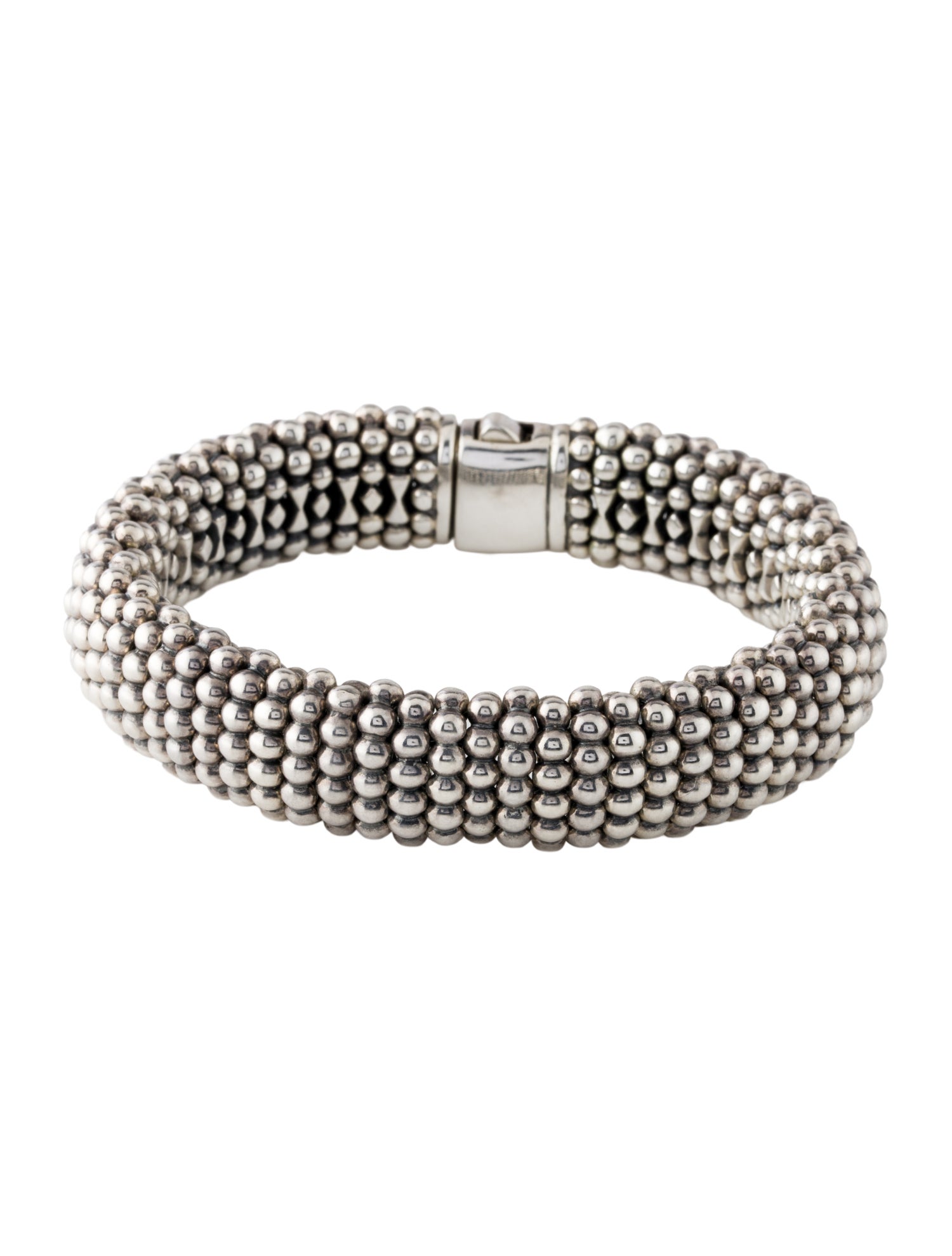 Lagos Two-Tone Caviar Bracelet