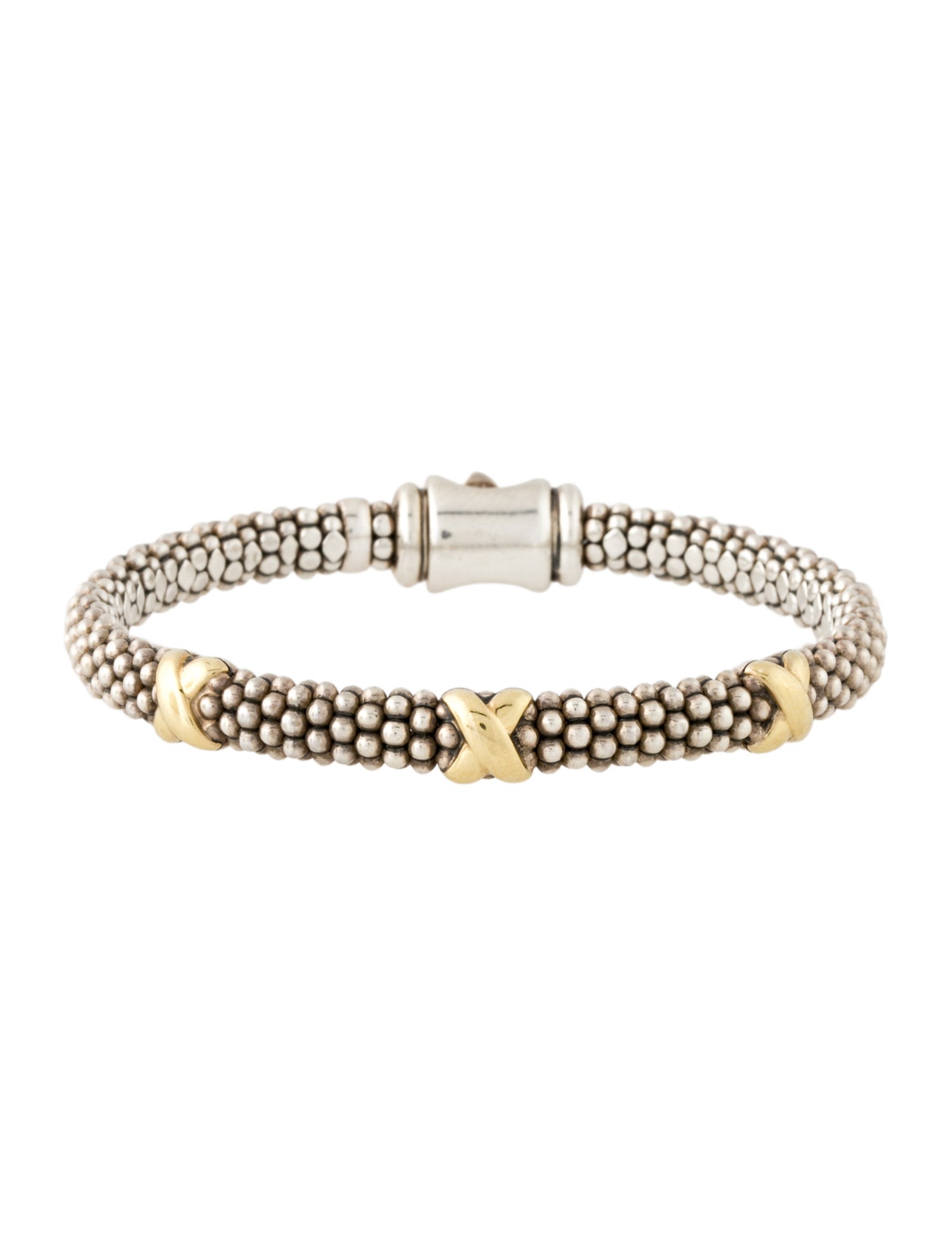 Lagos Three Station X Caviar Bracelet