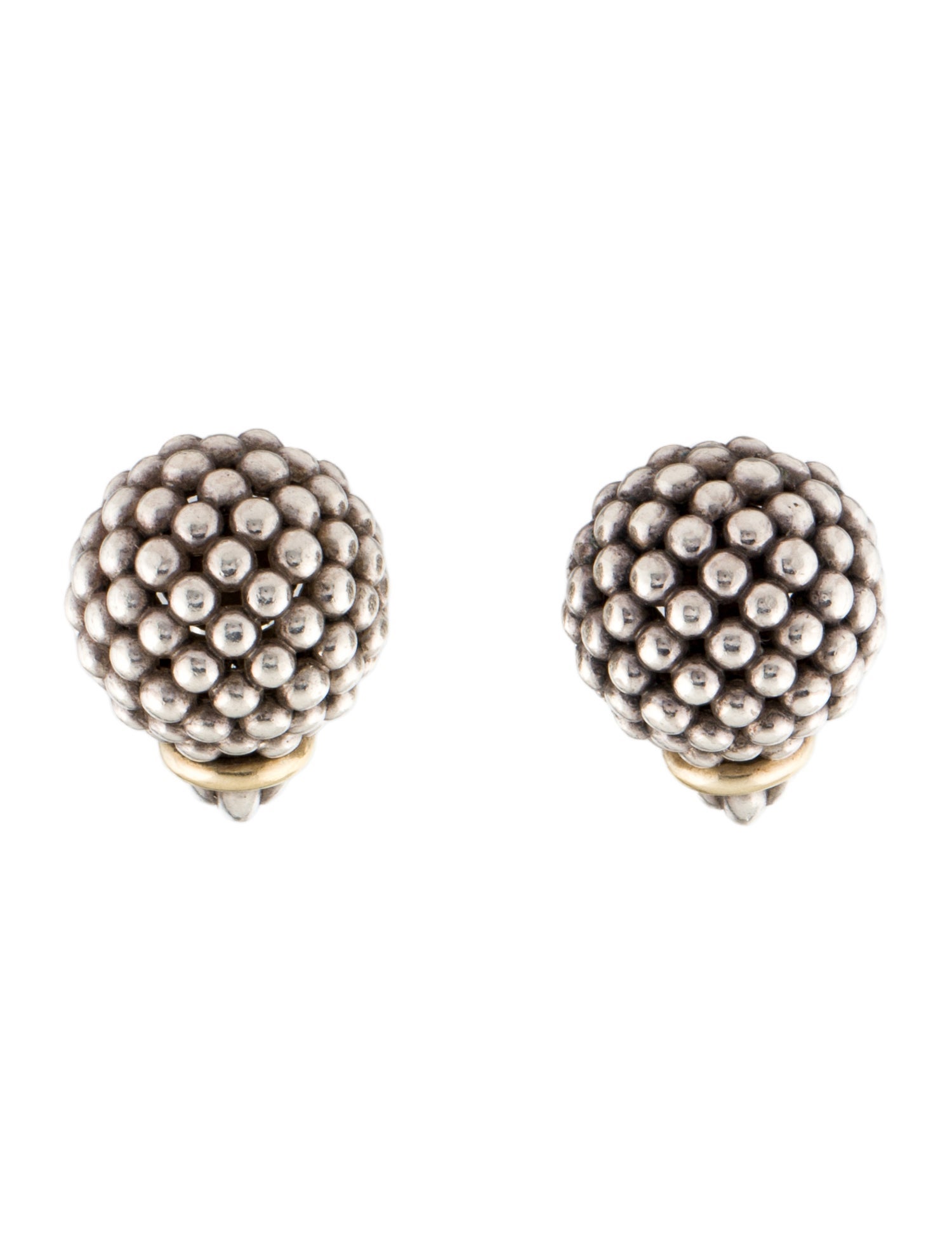 Lagos Signature Caviar Ball Earclips