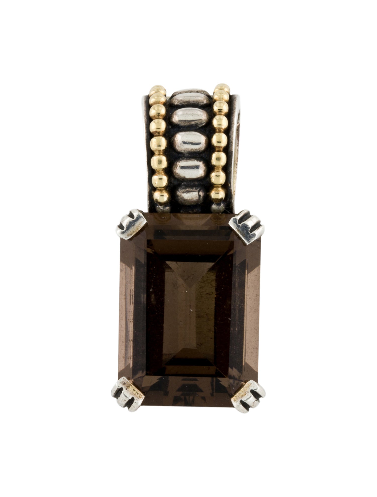 Lagos Smoky Quartz Caviar Pendant