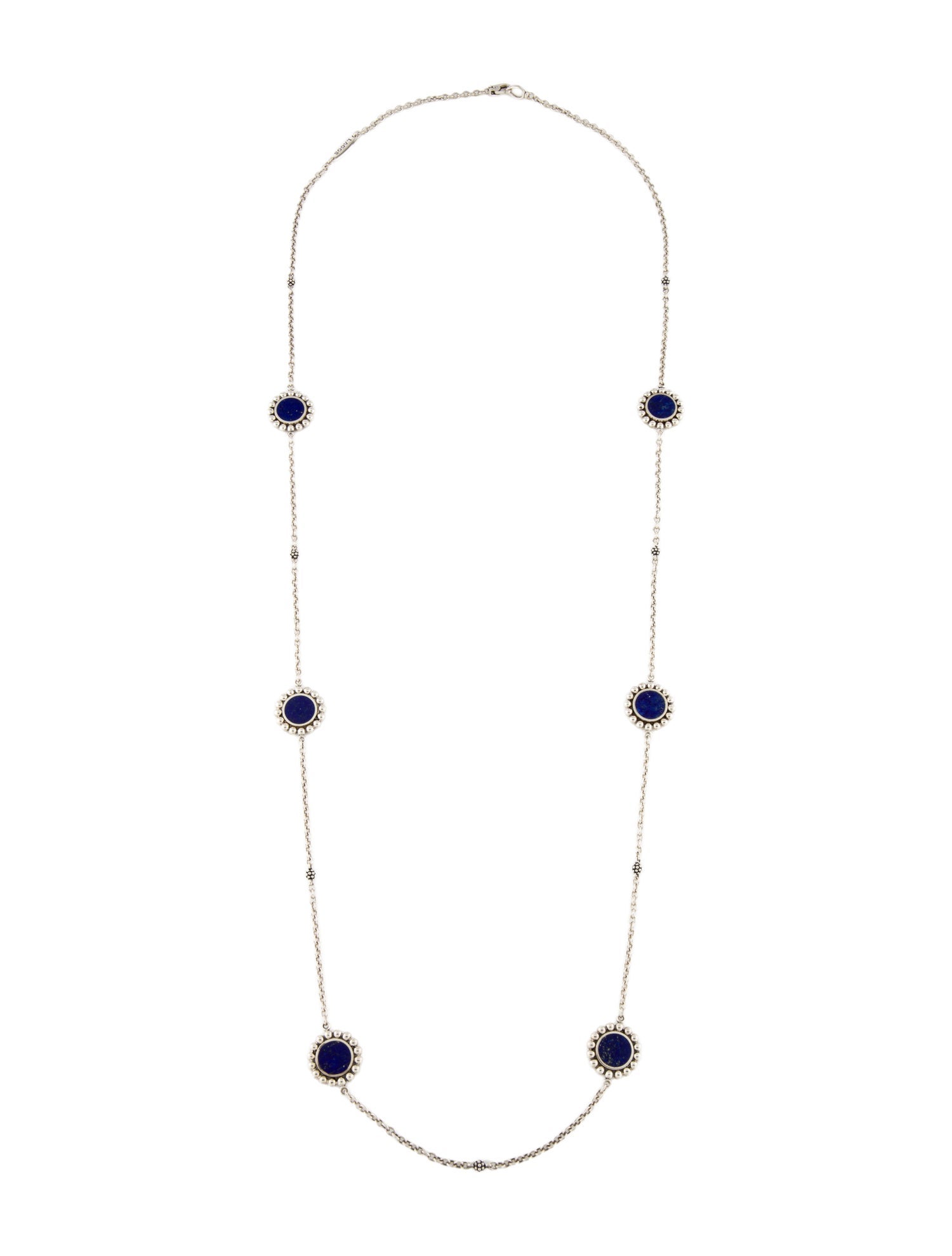 Lagos Lapis Lazuli Doublet Maya Station Necklace